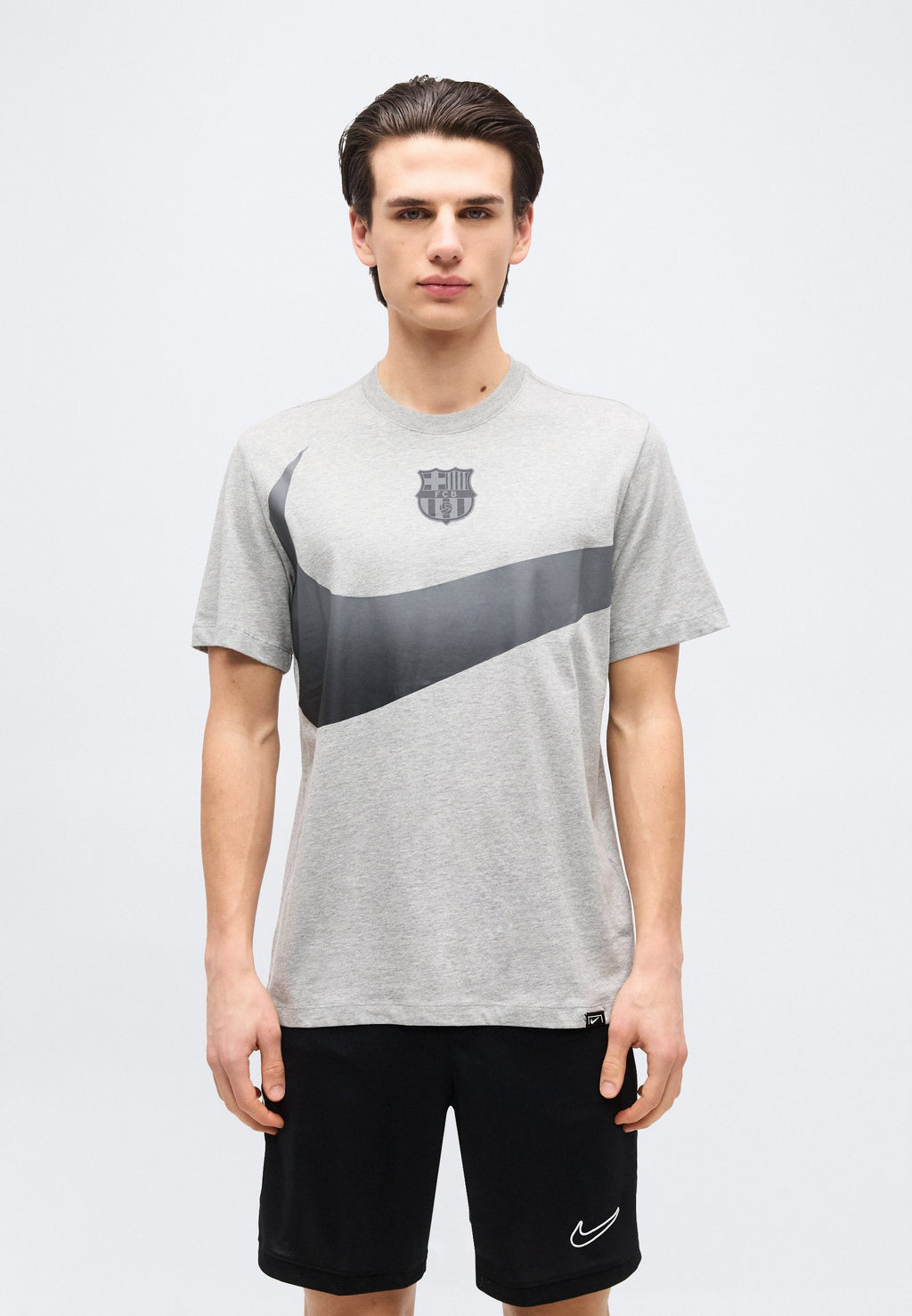 FC BARCELONA TEE - Club wear - dark grey heather