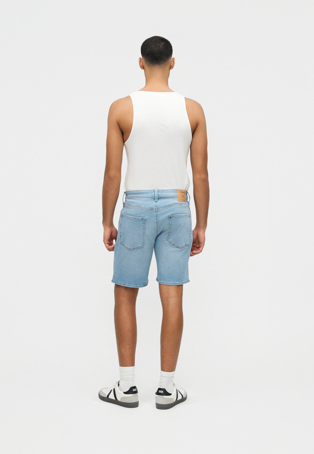 JJIRICK JJORIGINAL - Denim shorts - blue denim