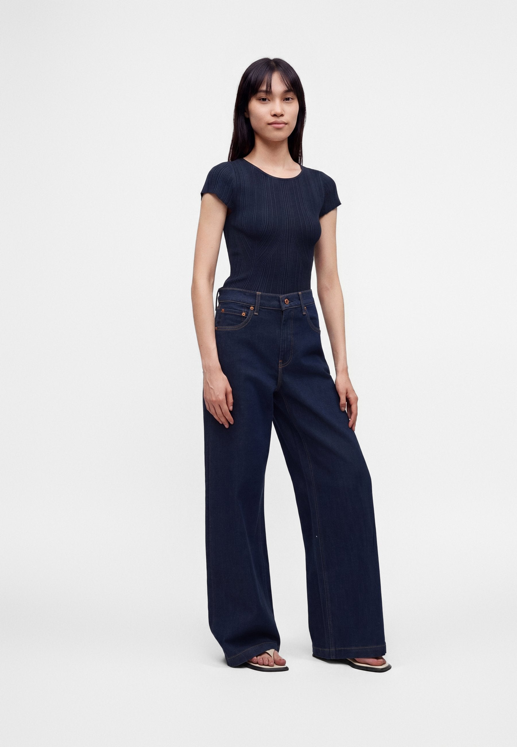 STRIDE TRENTA - Wide Leg - dark indigo