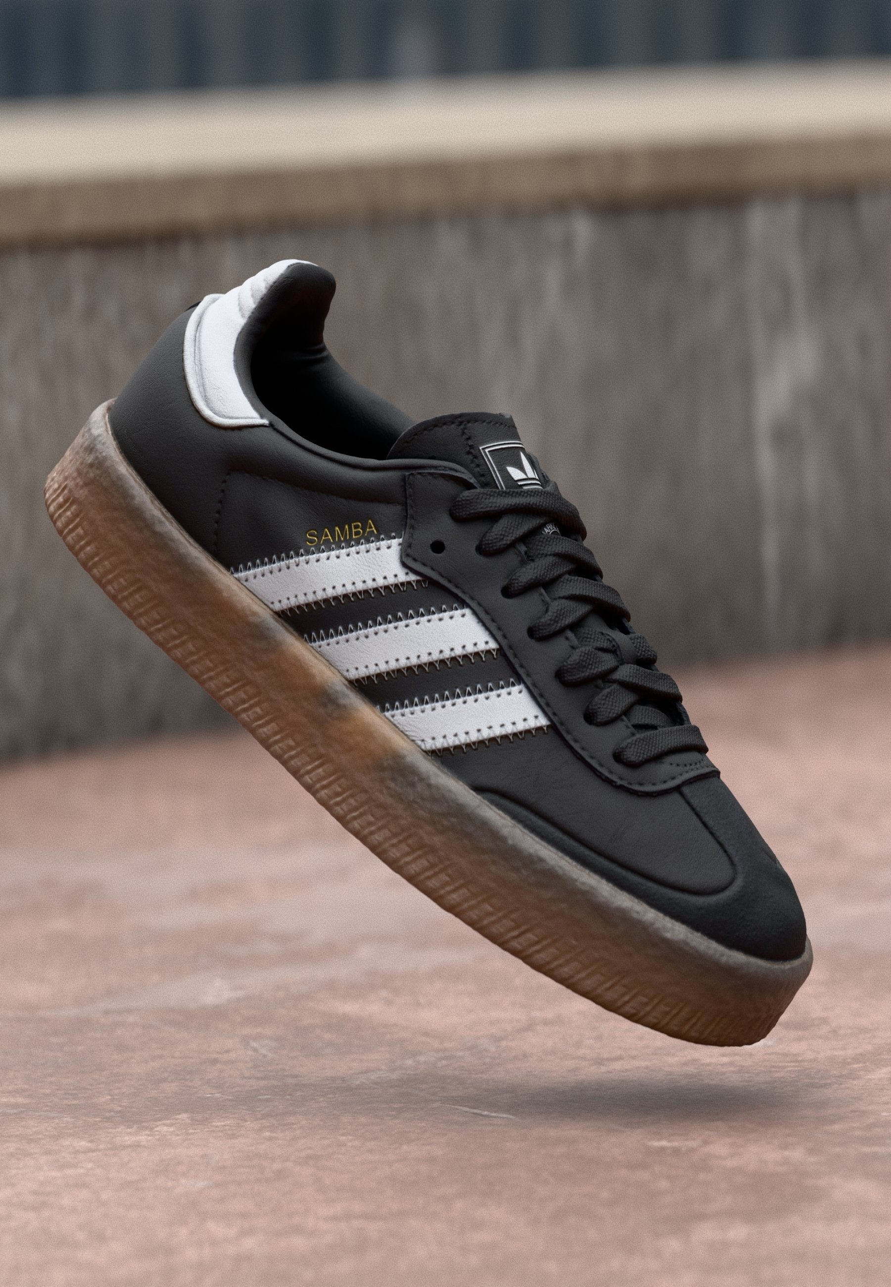 SAMBAE - Spor Ayakkabı - core black/footwear white/gold metallic