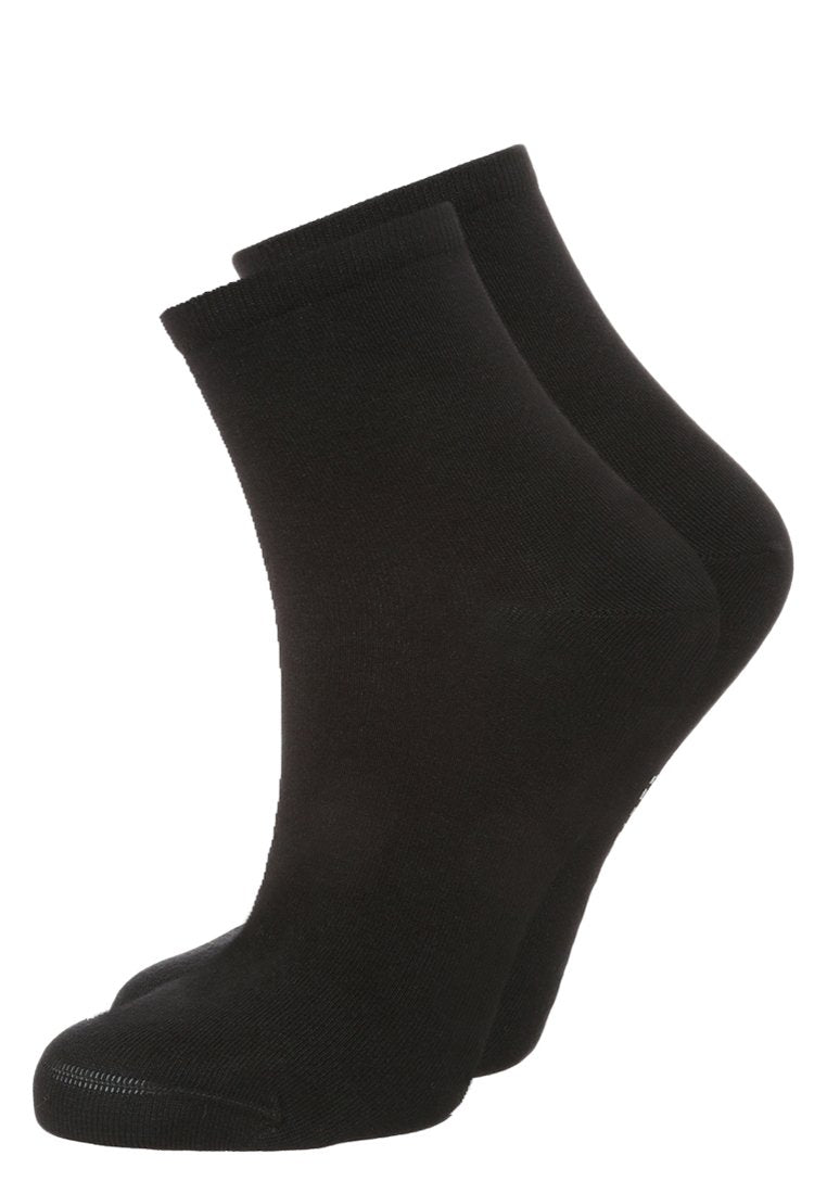WOMEN CASUAL SHORT SOCK 2 PACK - Sneaker socks - black