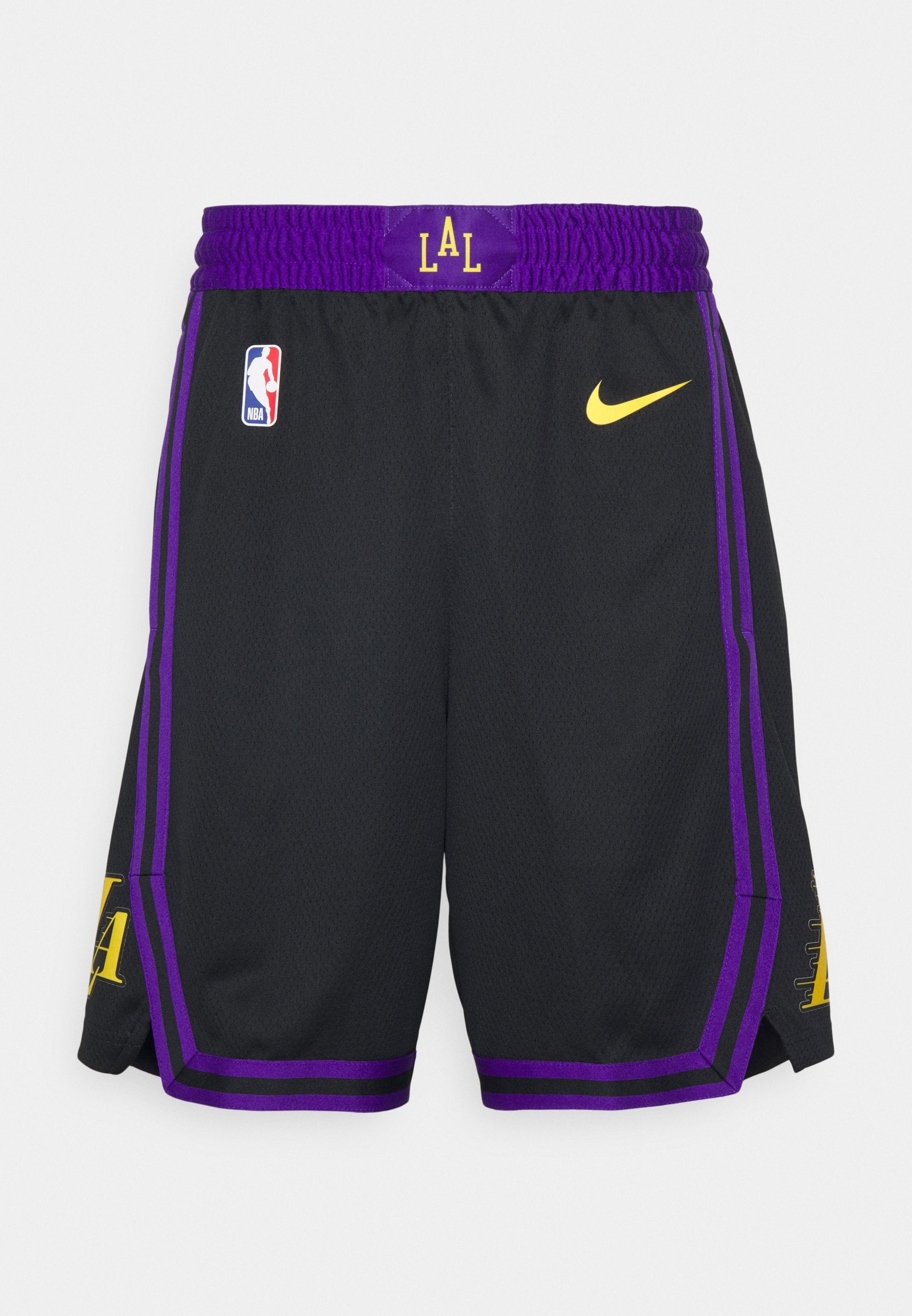 NBA LOS ANGELES LAKERS CITY EDITION SHORT - Sports shorts - black/amarillo