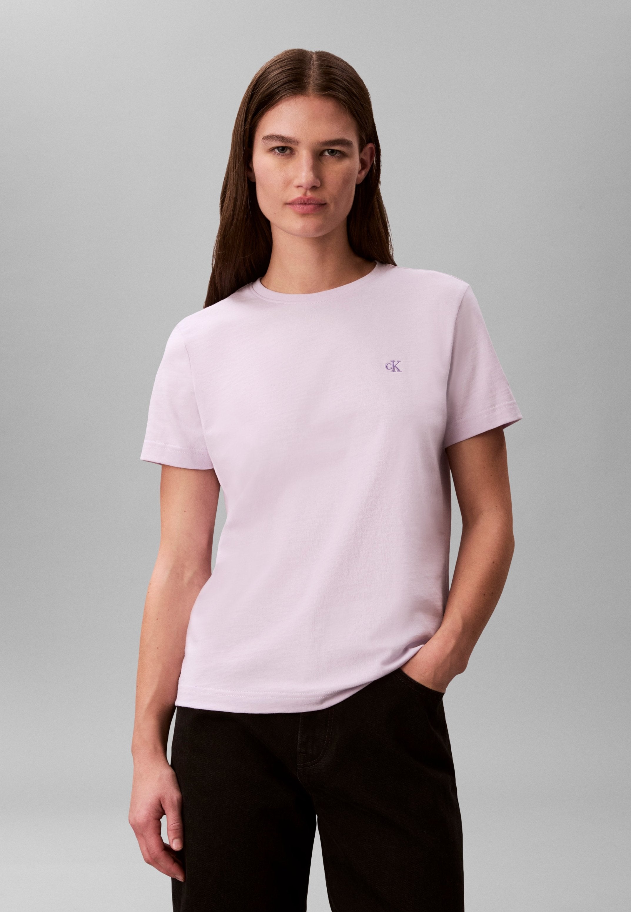 MONOGRAM CREW TEE - Basic T-shirt - island lilac