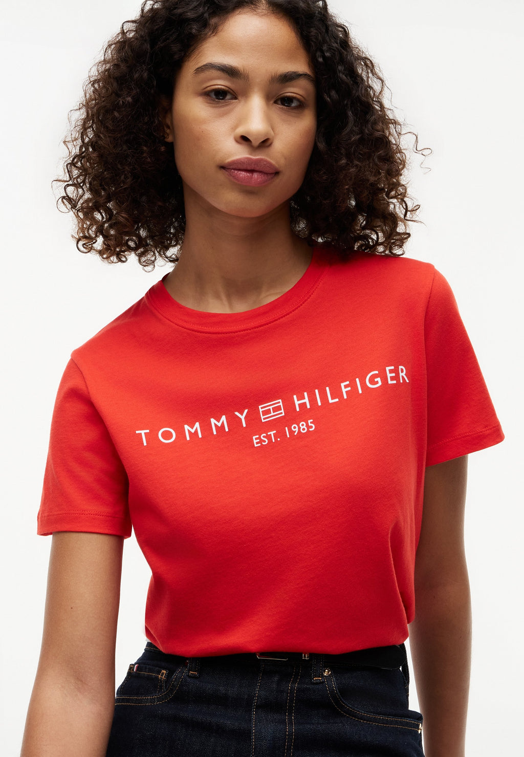 Print T-shirt - fire red