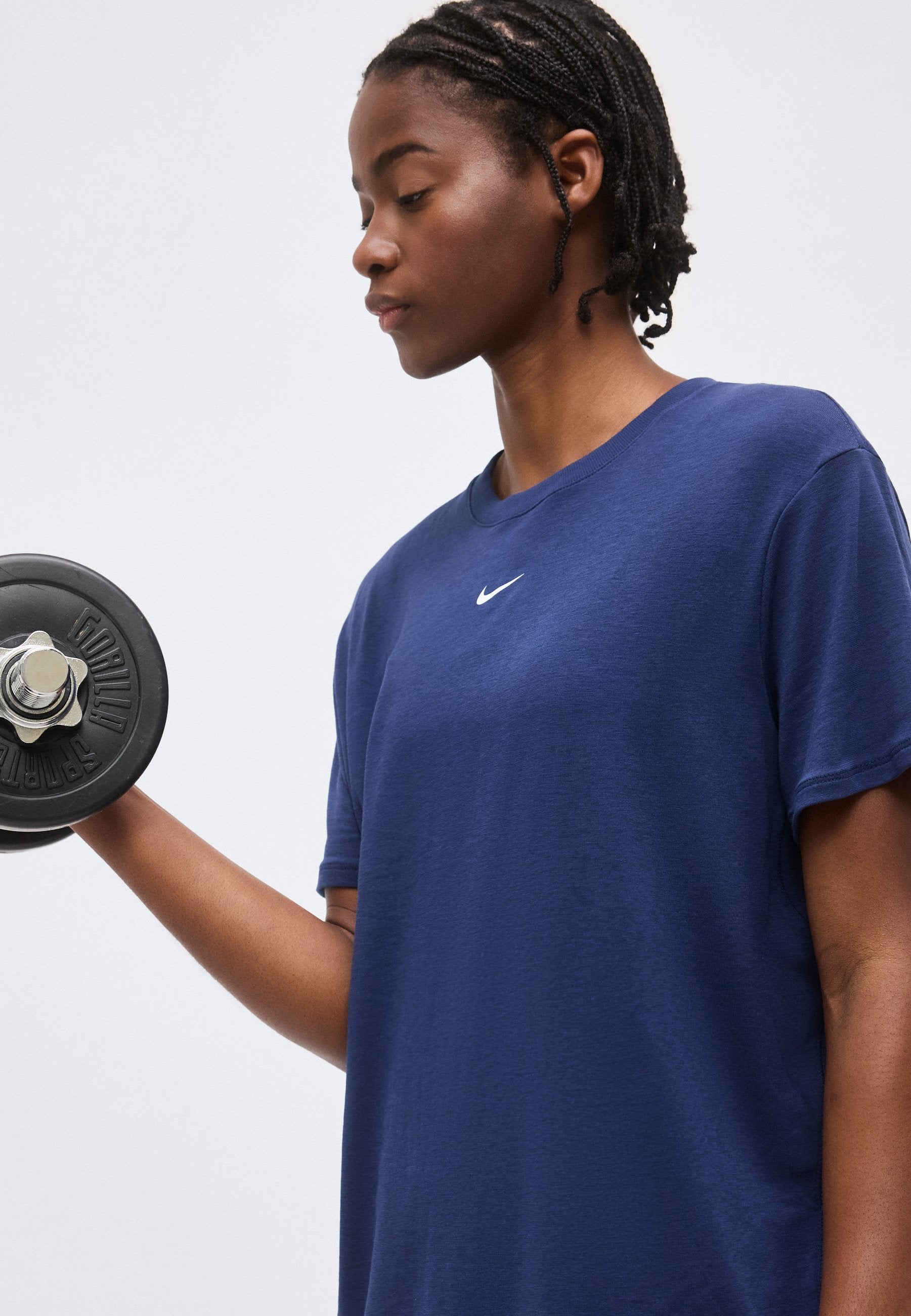 ONE RELAXED - Sports T-shirt - midnight navy/white