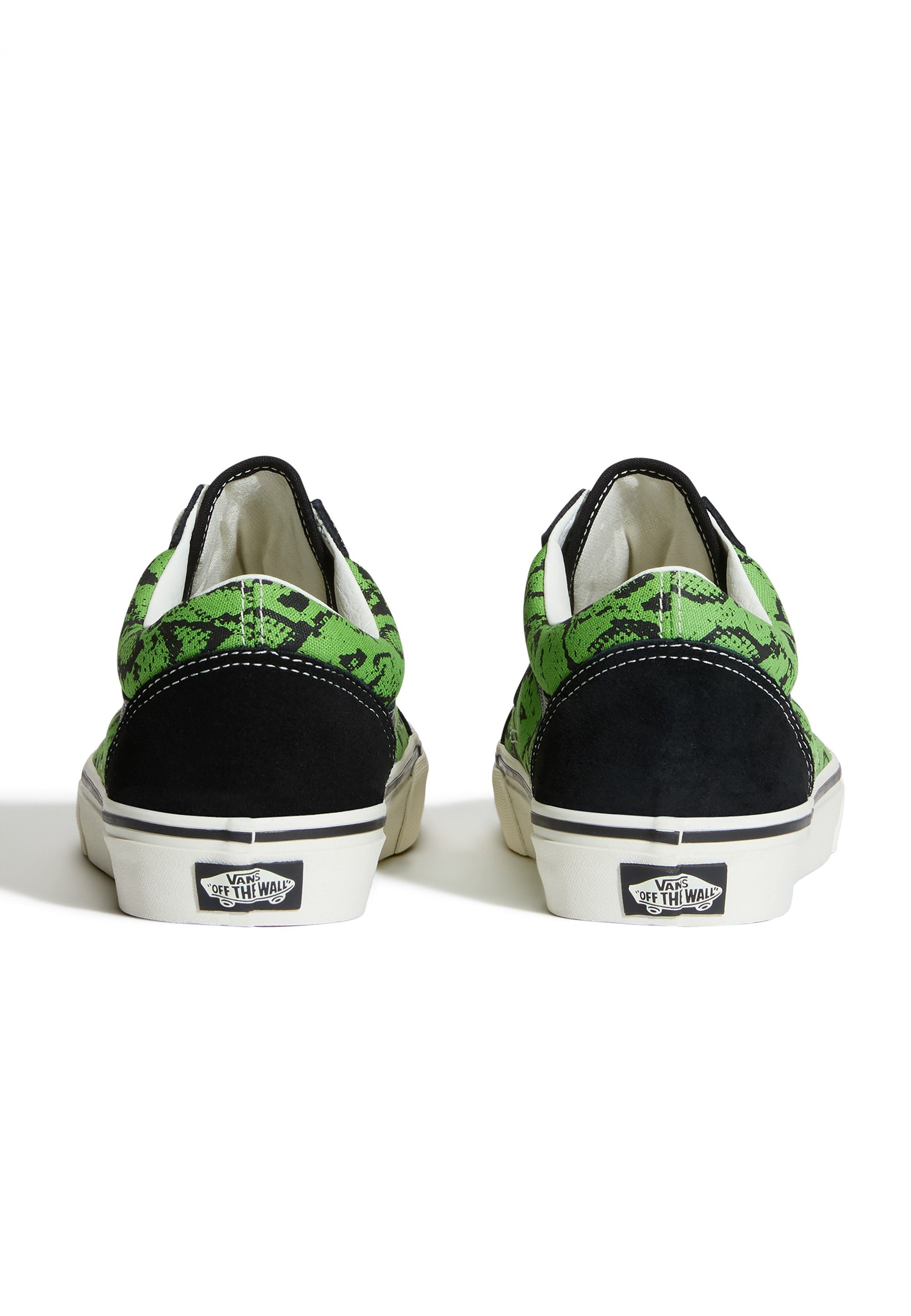 OLD SKOOL UNISEX - Skate shoes - black/lime