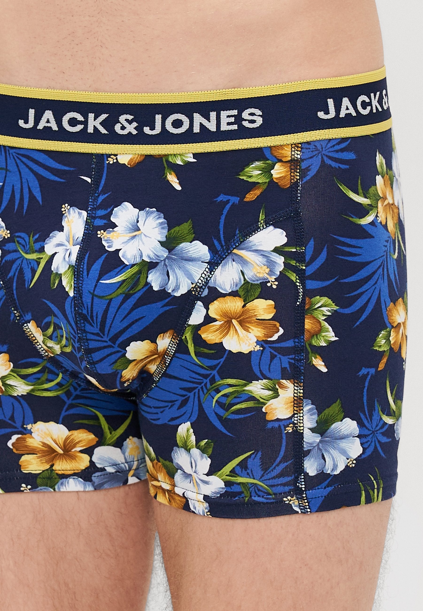 JACFLOWER TRUNKS 3 PACK - Trunks - black/bardaboes cherry/maritime blue