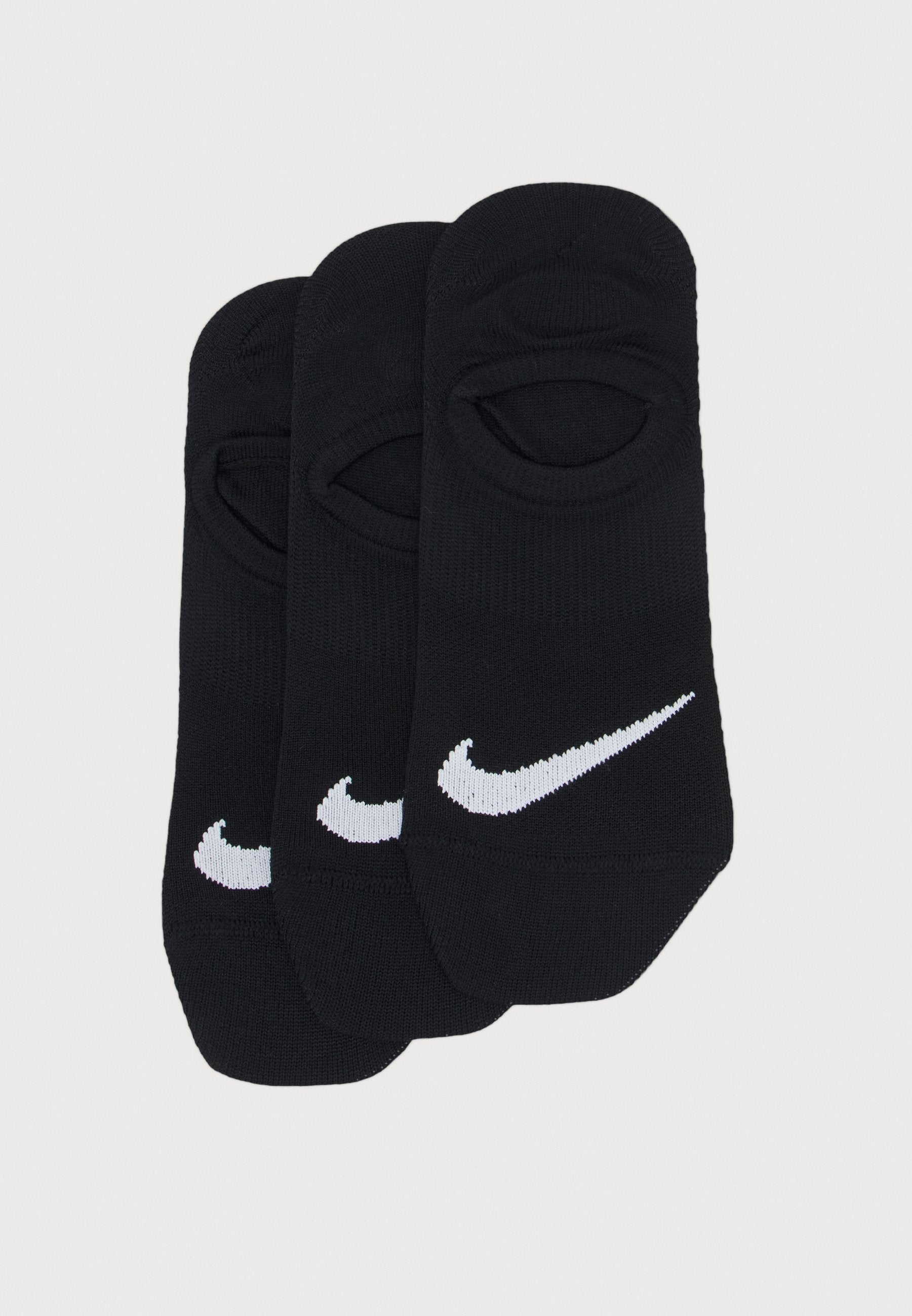 EVERYDAY PLUS FOOTIE 3 PACK - Sneaker socks - black/white