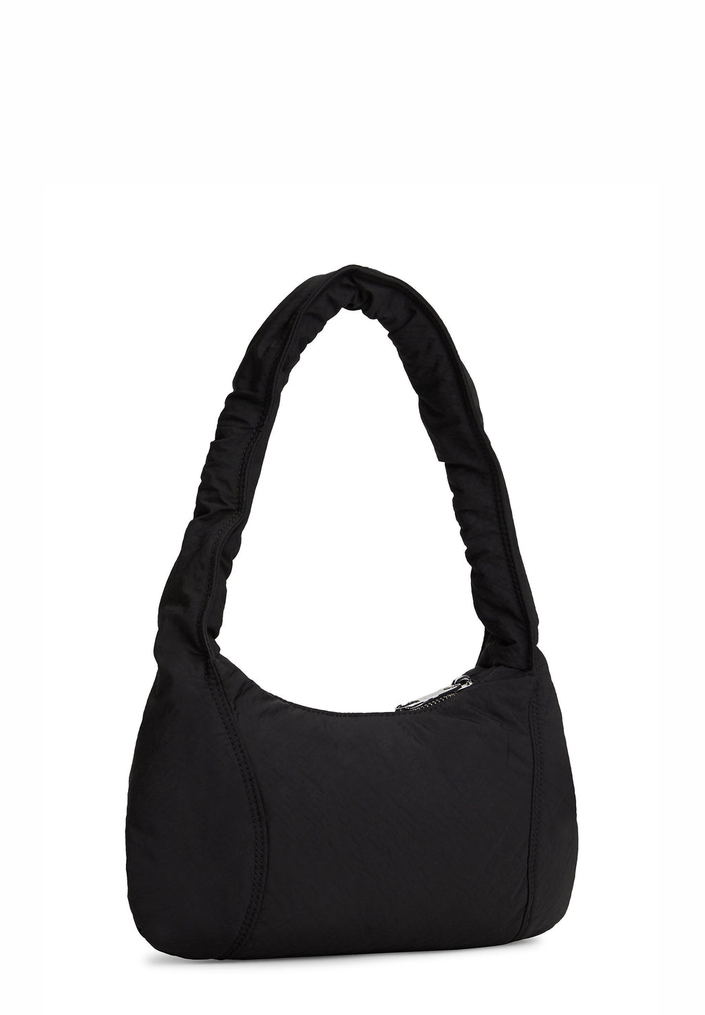 CASUAL CRINKLE TEXTURE SHOULDER BAG - Handbag - black