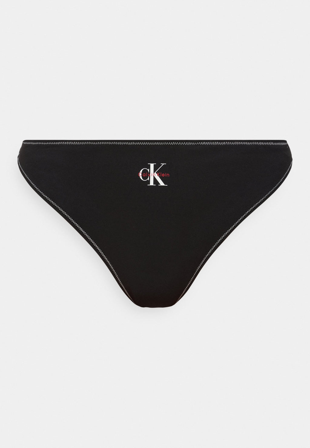 THONG GRAPHIC MONOGRAM - Bikini bottoms - black