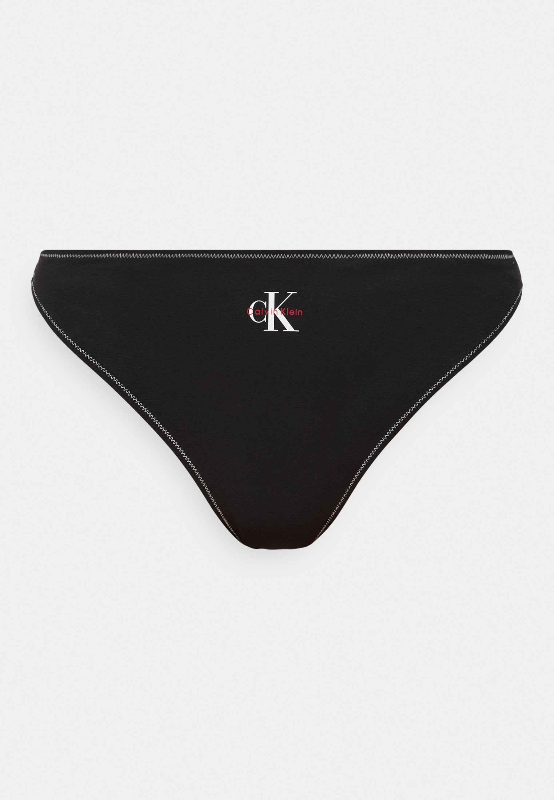 THONG GRAPHIC MONOGRAM - Bikini bottoms - black
