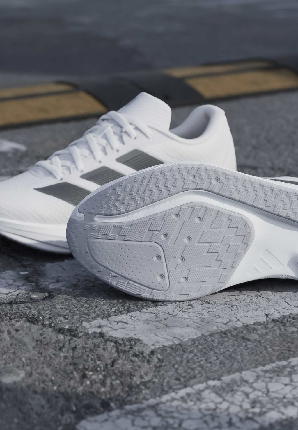 ADIDAS PERFORMANCE DURAMO RC2 RUNNING SHOES - Walking trainers - cloud white   grey five   halo silver
