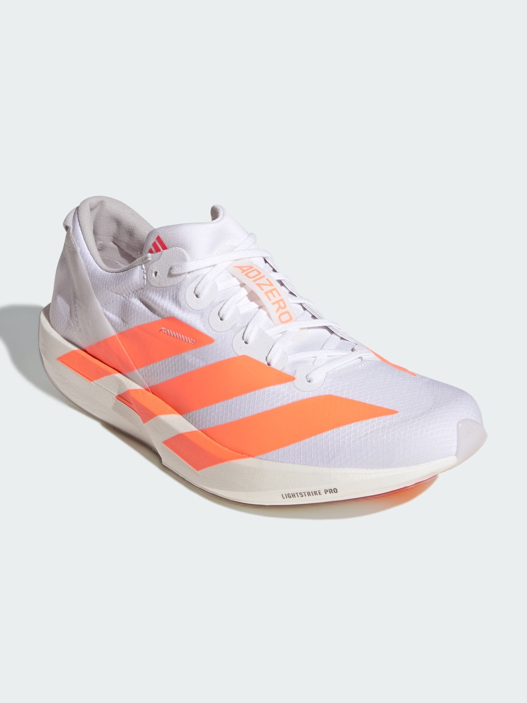 ADIZERO ADIOS 9 - Road running shoes - cloud white   lucid orange   lucid red