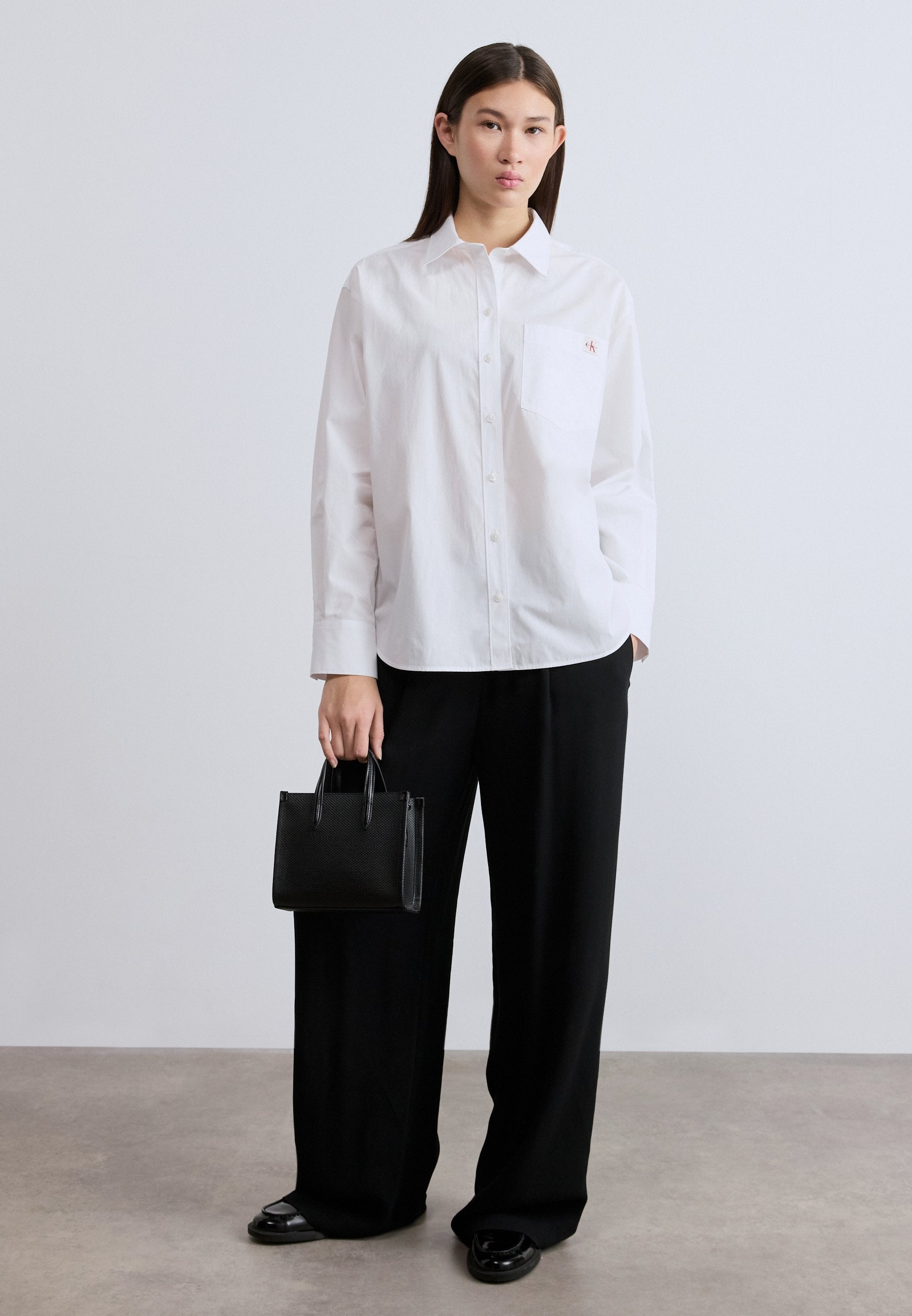 RELAXED  - Button-down blouse - brilliant white