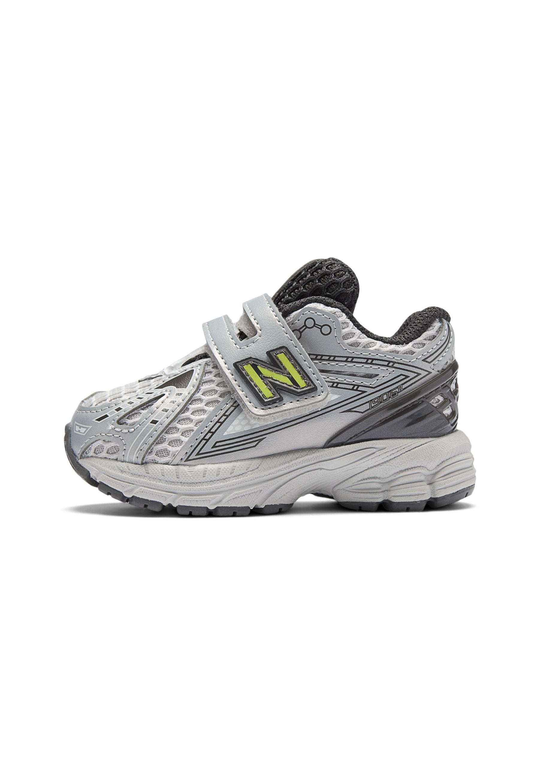 Baby shoes - black metallic / alkaline green