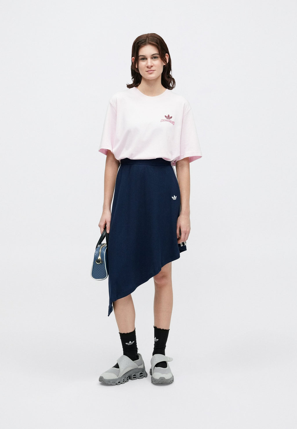 ASYMETRIC SKIRT - A-line skirt - night indigo