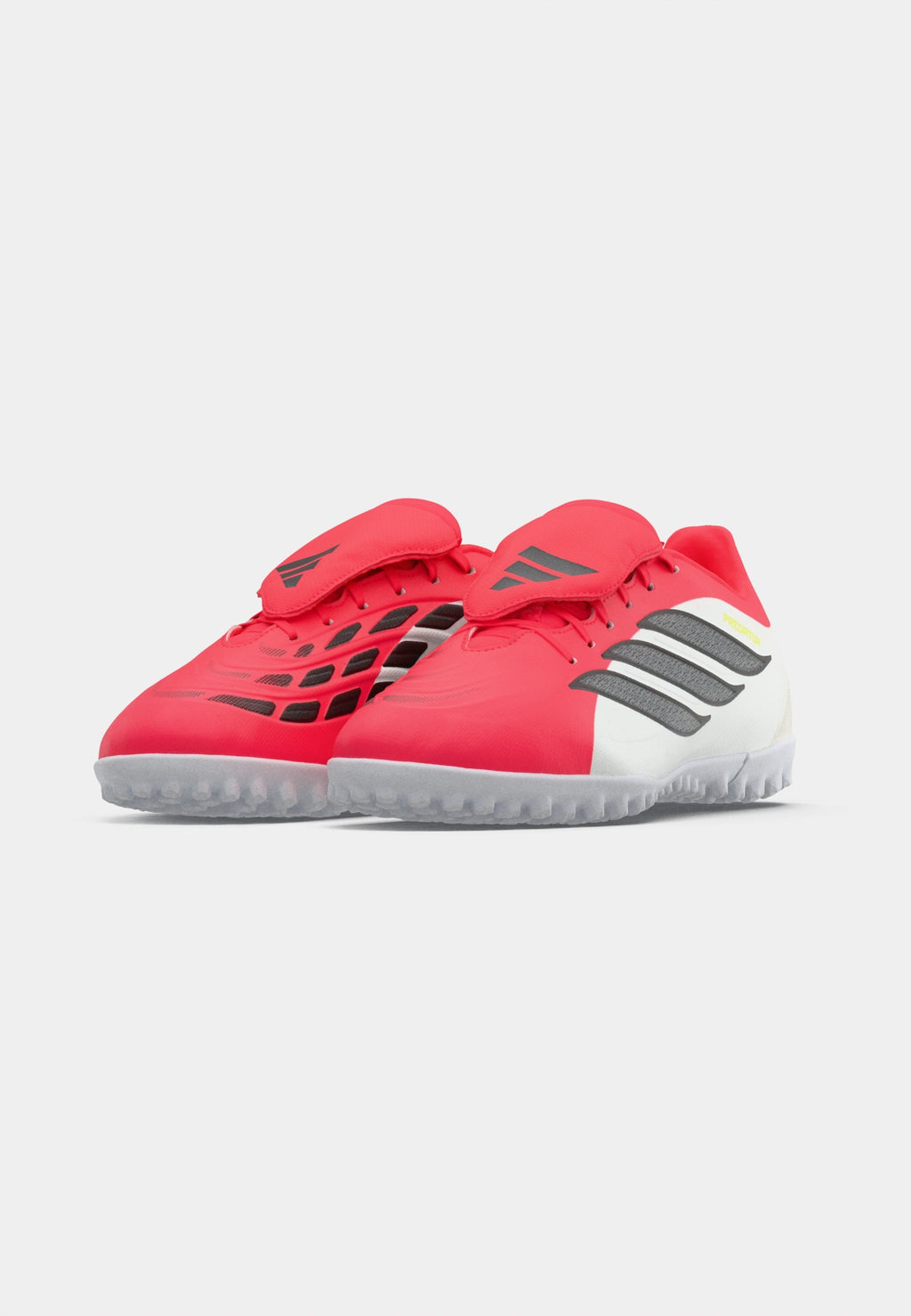 PREDATOR CLUB FOLD-OVER TONGUE  - Turf football boots - lucid red/core black/footwear white