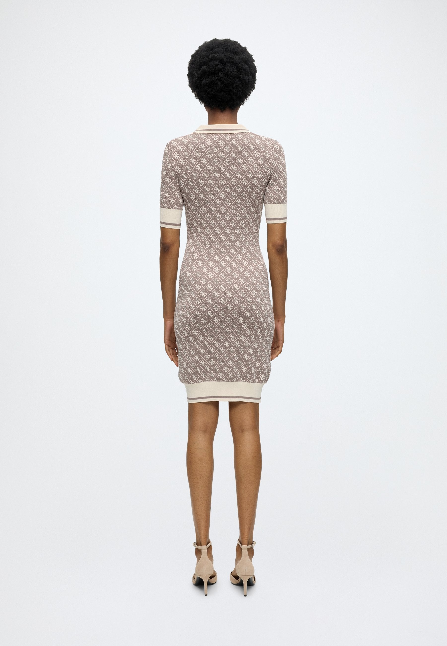 SS LISE 4G LOGO POLO STWR DRES - Jumper dress - pearl oyster and sil