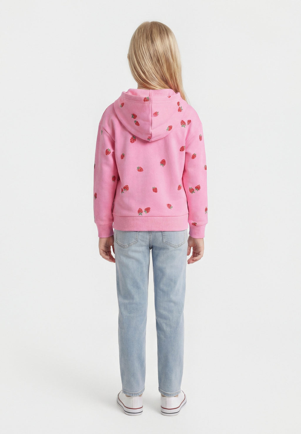 LOGO - Zip-up sweatshirt - parisian pink