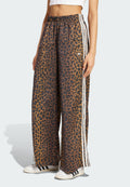 WIDE LEG LEO PRINT SATIN PANTS - Tracksuit bottoms - multicolor bronze strata
