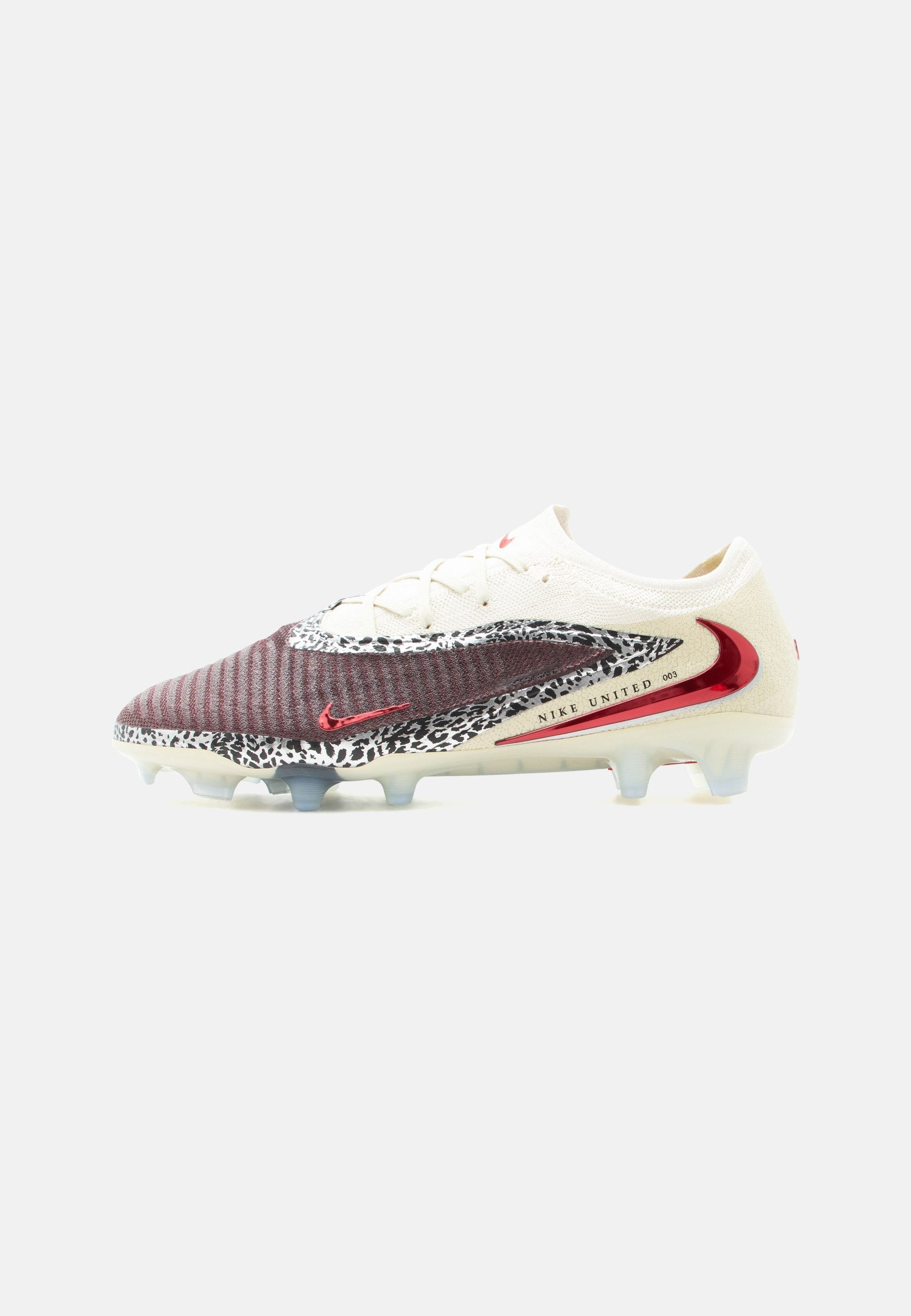 PHANTOM 6 LOW ELITE UNITED FG UNISEX - Firm-ground football boots - burgundy crush/university red/fossil