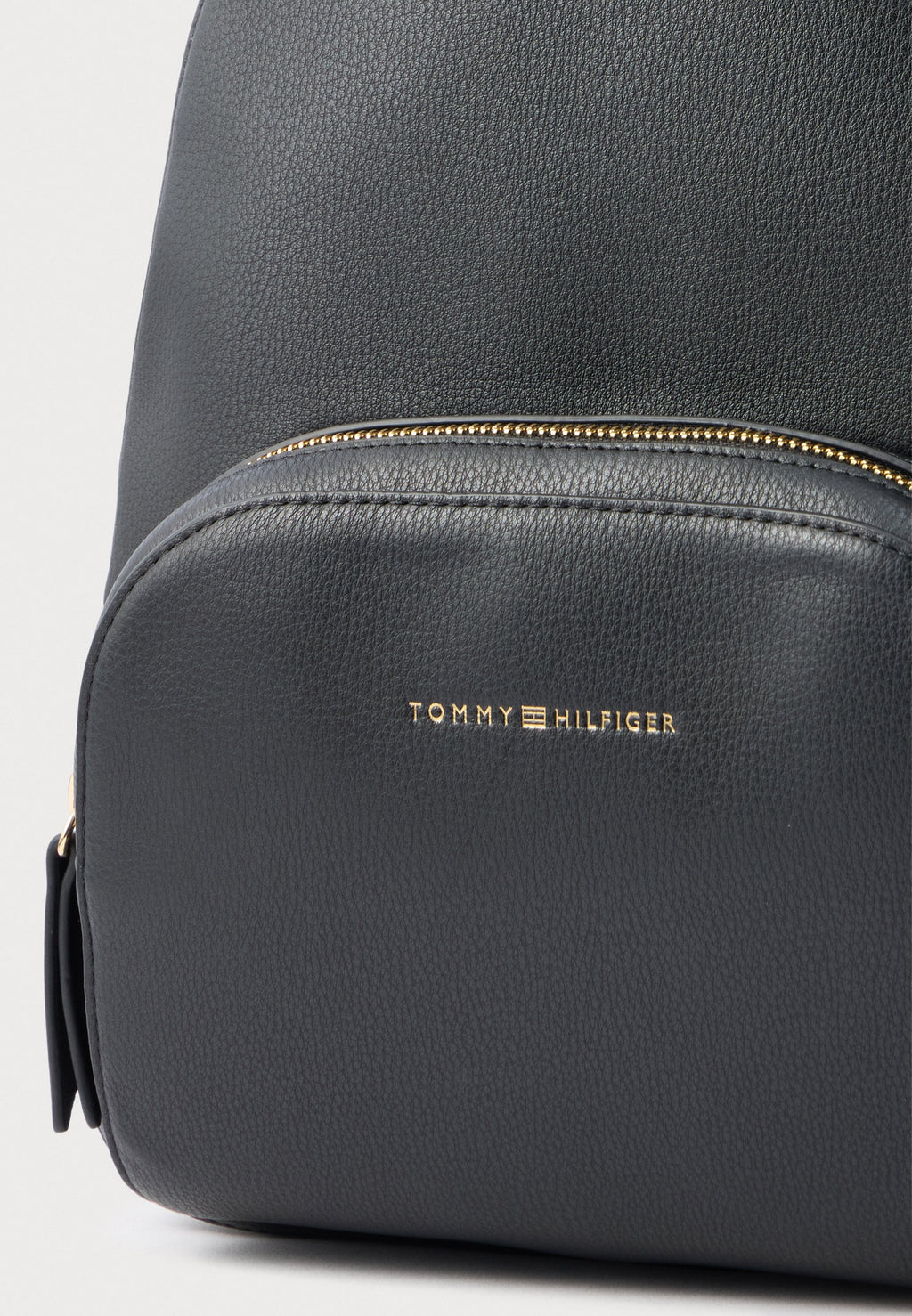 METALLIC LOGO PEBBLE GRAIN BACKPACK - Backpack - black
