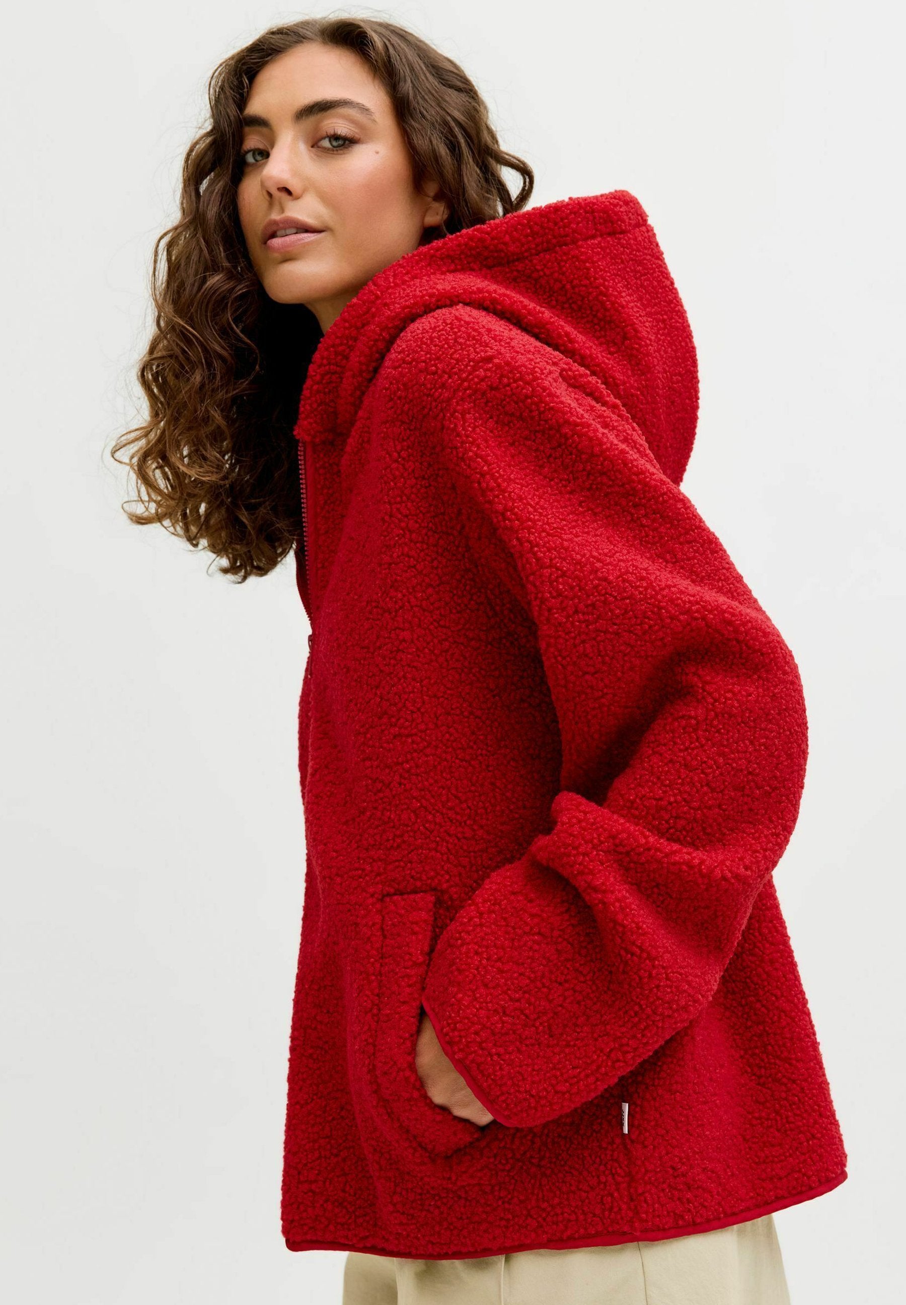 Teddy JXVERA Teddy - Fleece jacket - scarlet sage