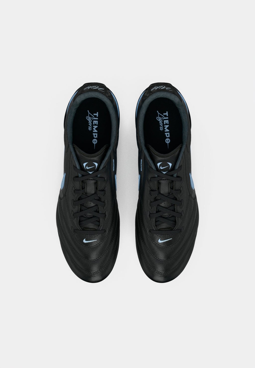 TIEMPO LIGERA PRO AG - Football boots artificial grass - black/obsidian/ice blue
