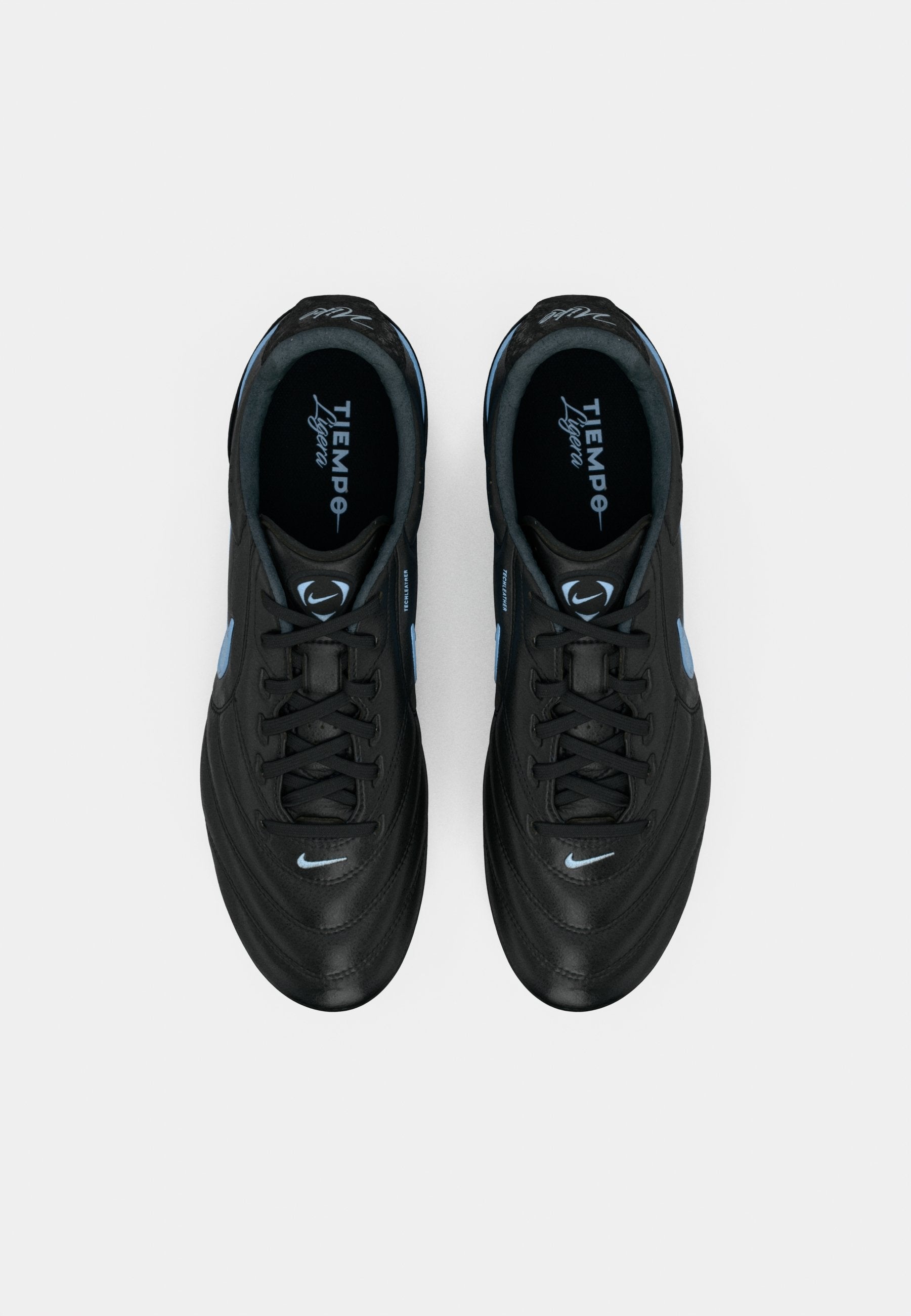 TIEMPO LIGERA PRO AG - Football boots artificial grass - black/obsidian/ice blue