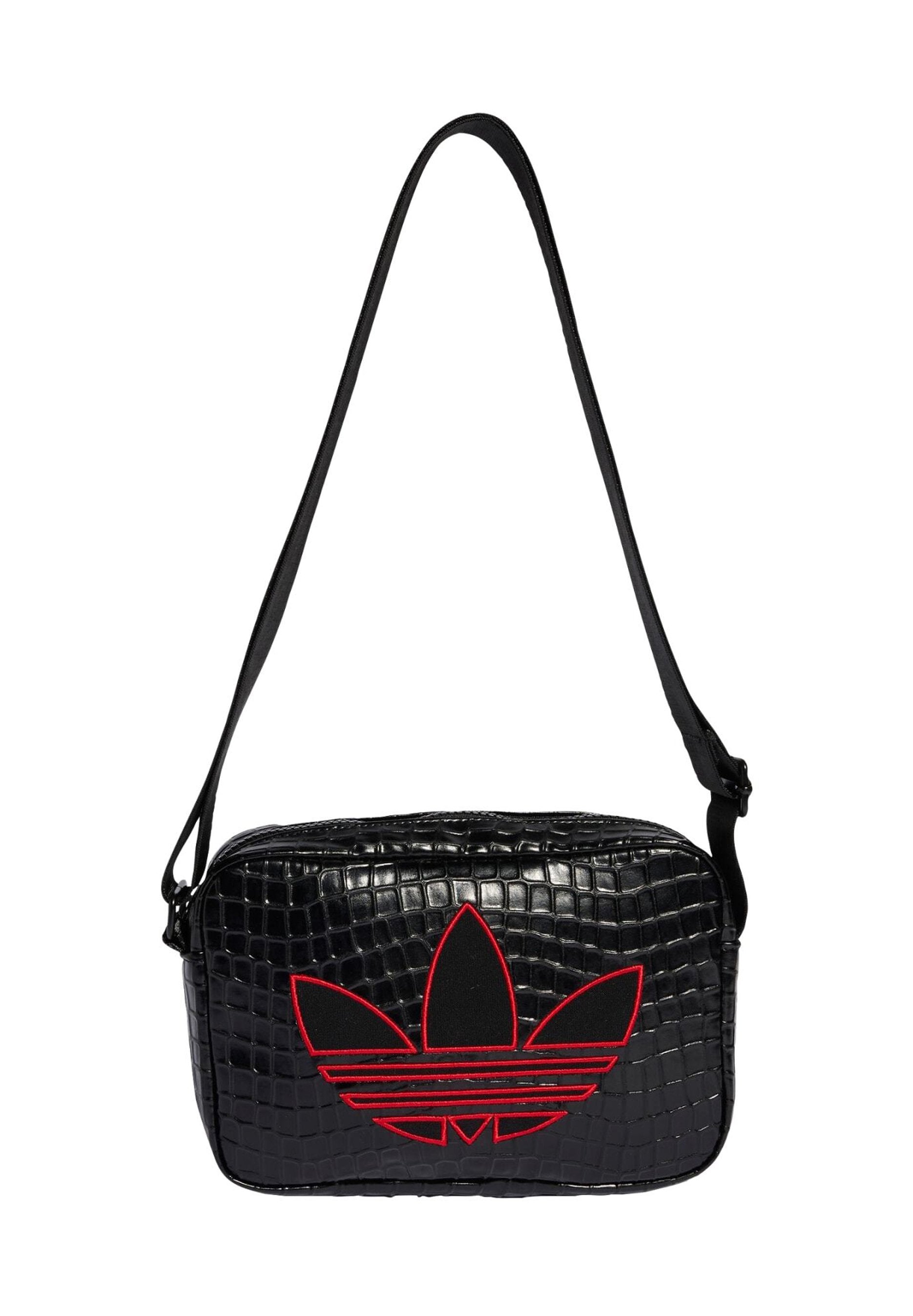 CROCO MINI AIRL - Cross body bag - black