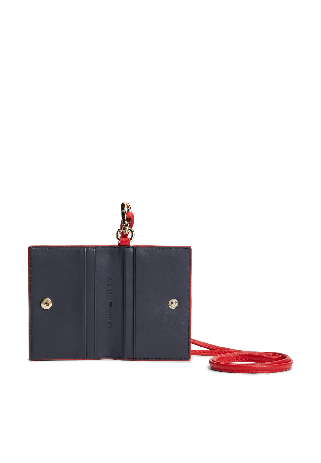 HILFIGER ICON CARD HOLDER WITH STRAP - Passport holder - primary red