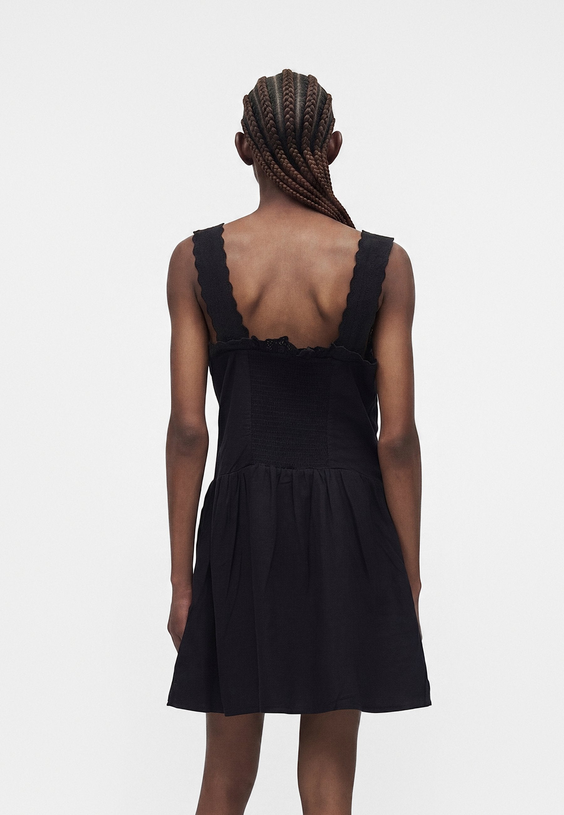 PINTUCK DROPWAIST DRESS - Day dress - true black