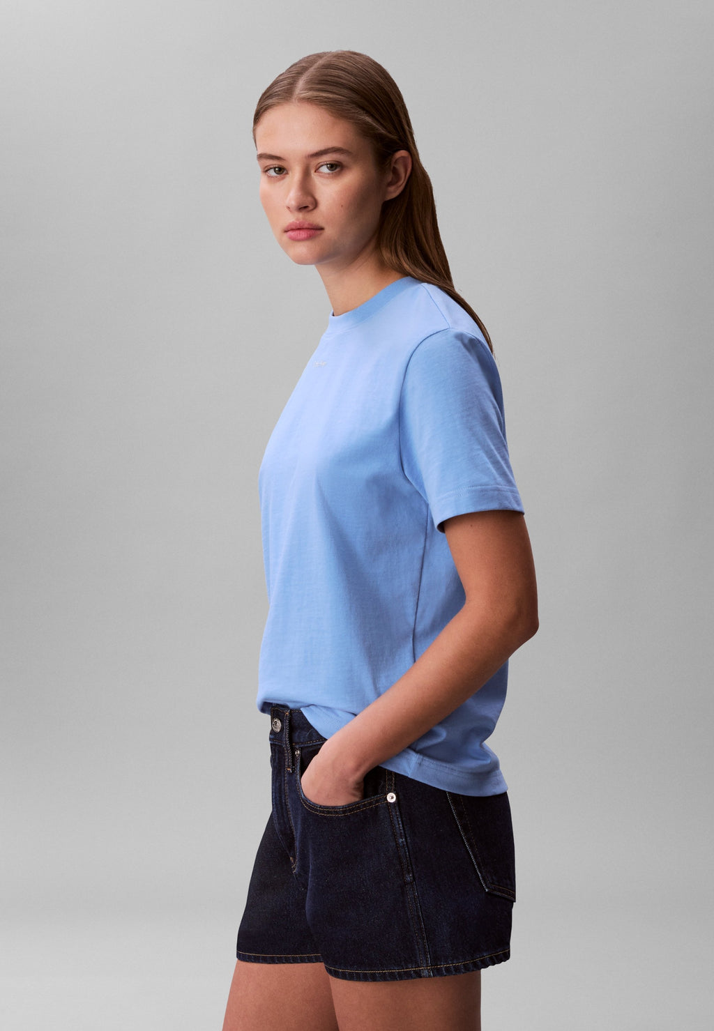 CLASSIC LOGO TEE - Basic T-shirt - blue descent