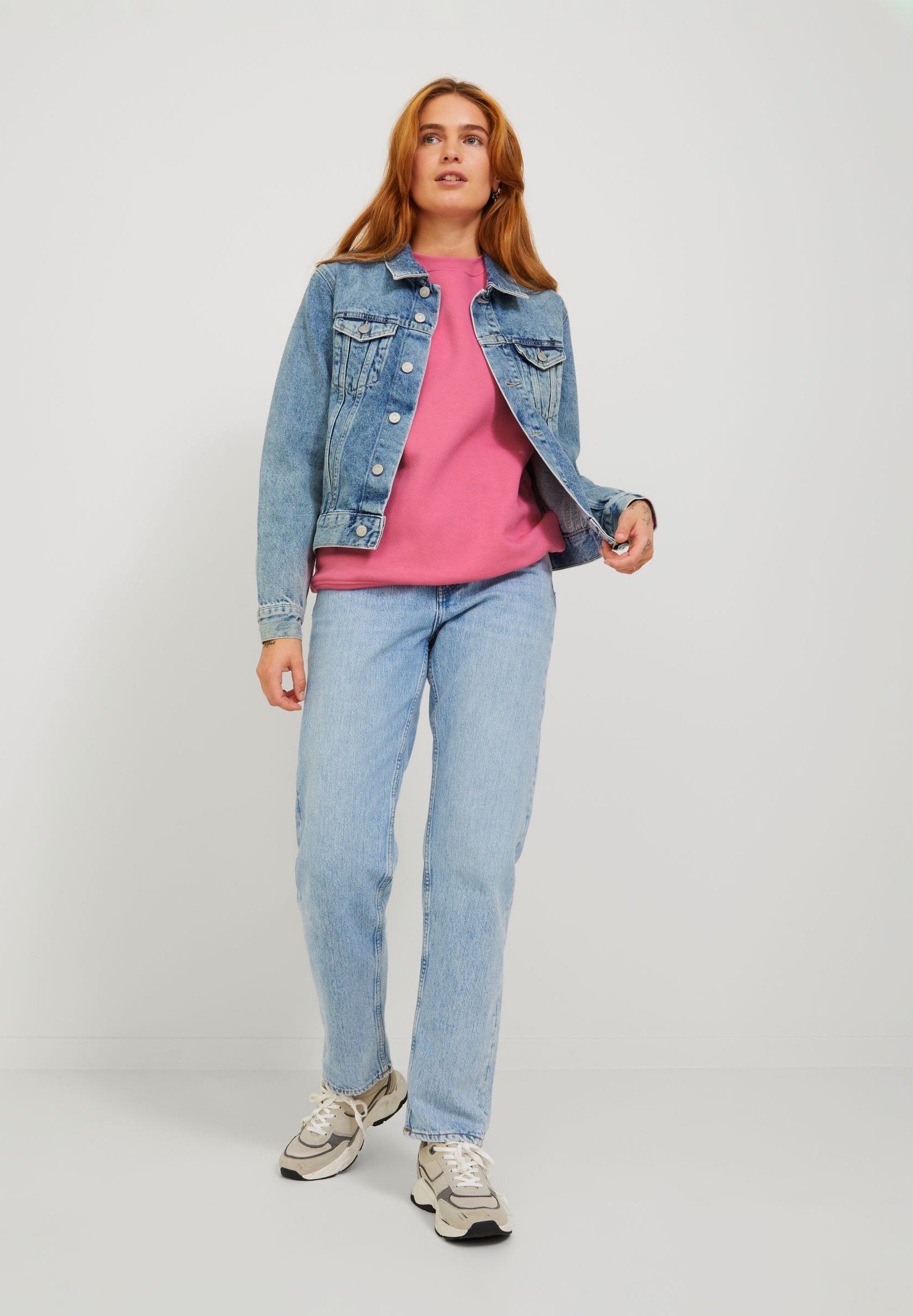 JXABBIE RLX LS CREW SWT - Sweatshirt - carmine rose