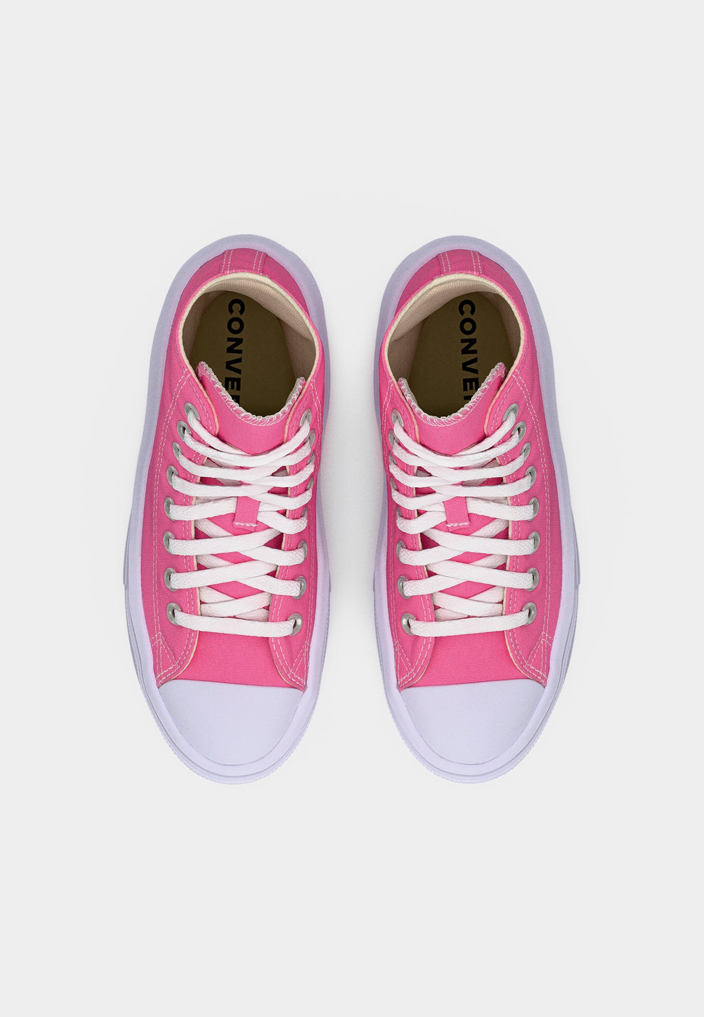 CHUCK TAYLOR ALL STAR MOVE PLATFORM - High-top trainers - pink/white/black