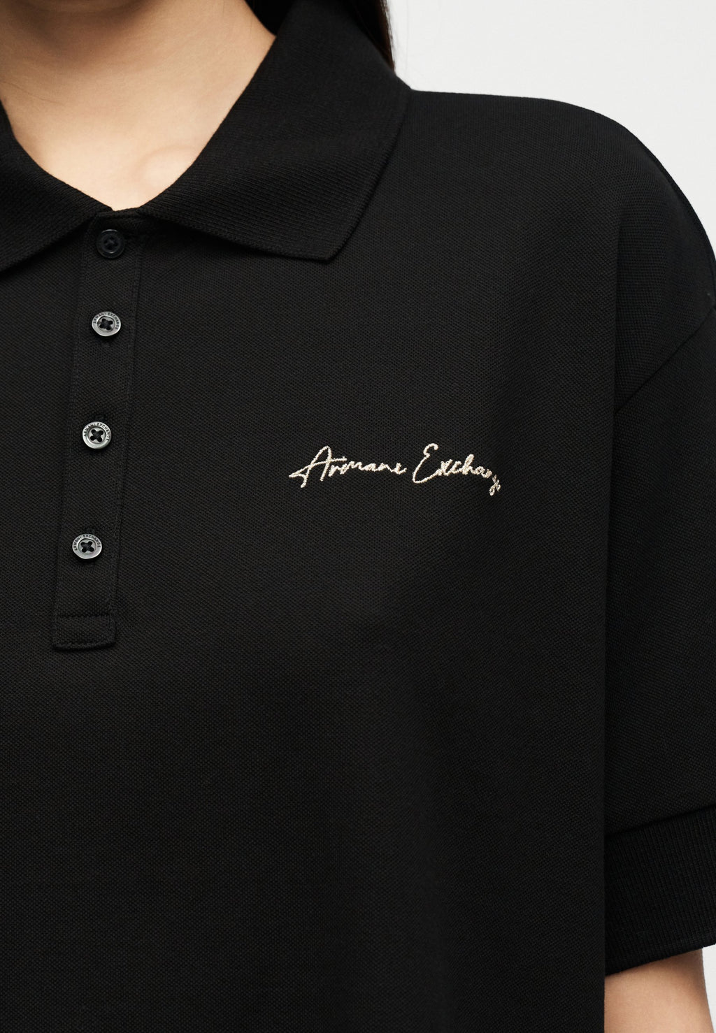 Polo shirt - black/gold-coloured