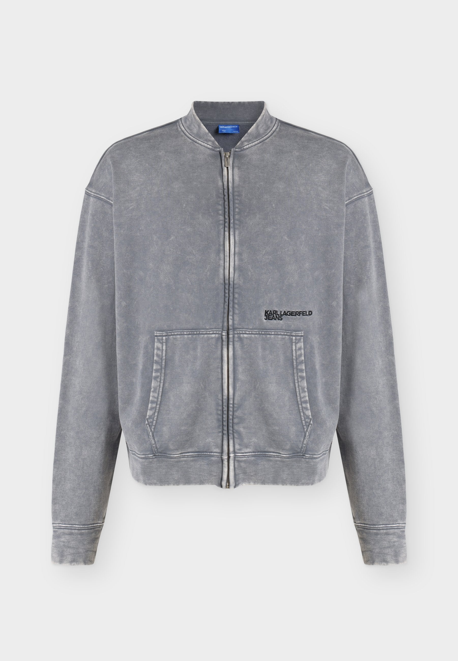 RELAXED WASHED BOMBER - Summer jacket - grisaille