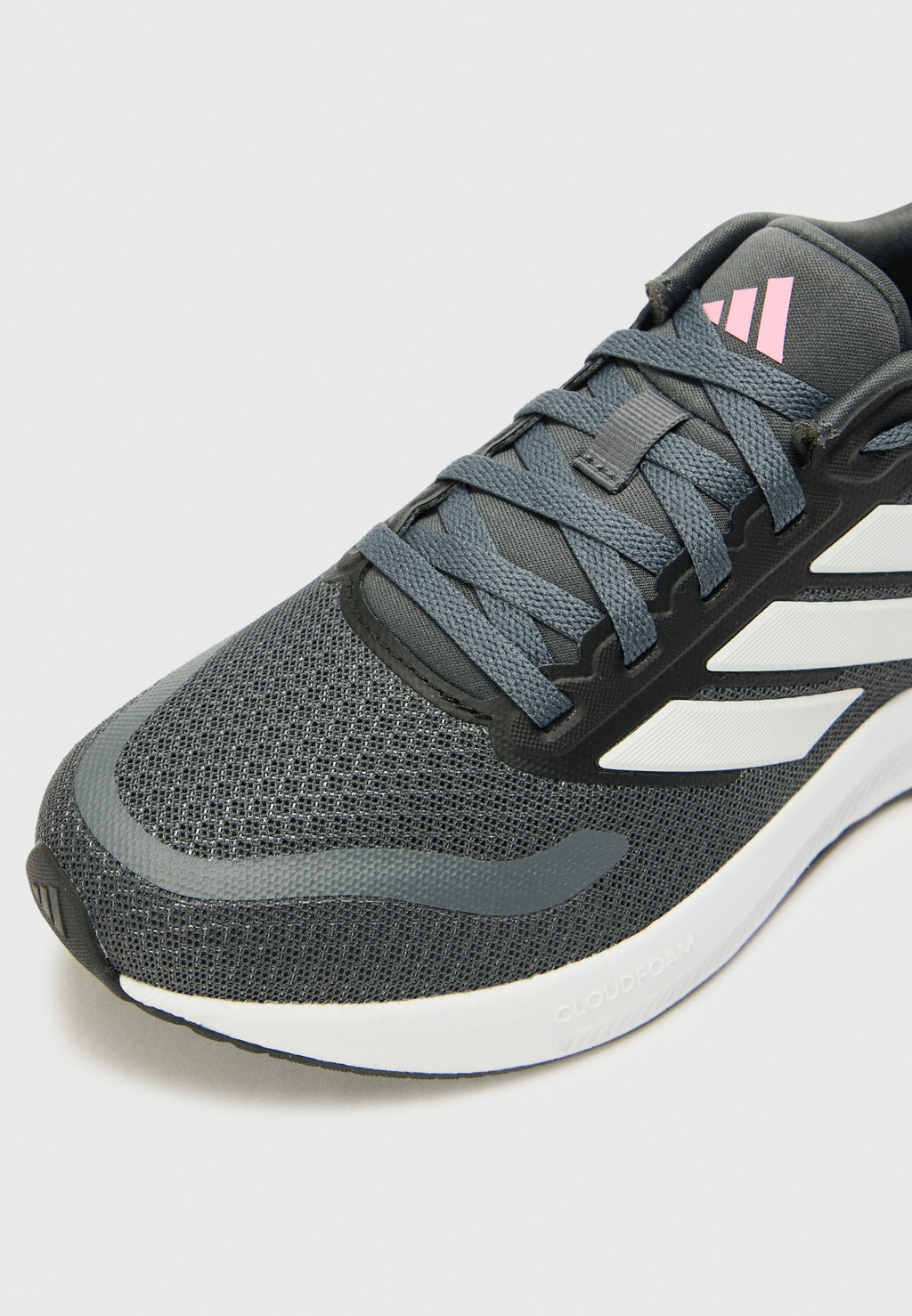 Road running shoes - grey six/crystal white/bliss pink