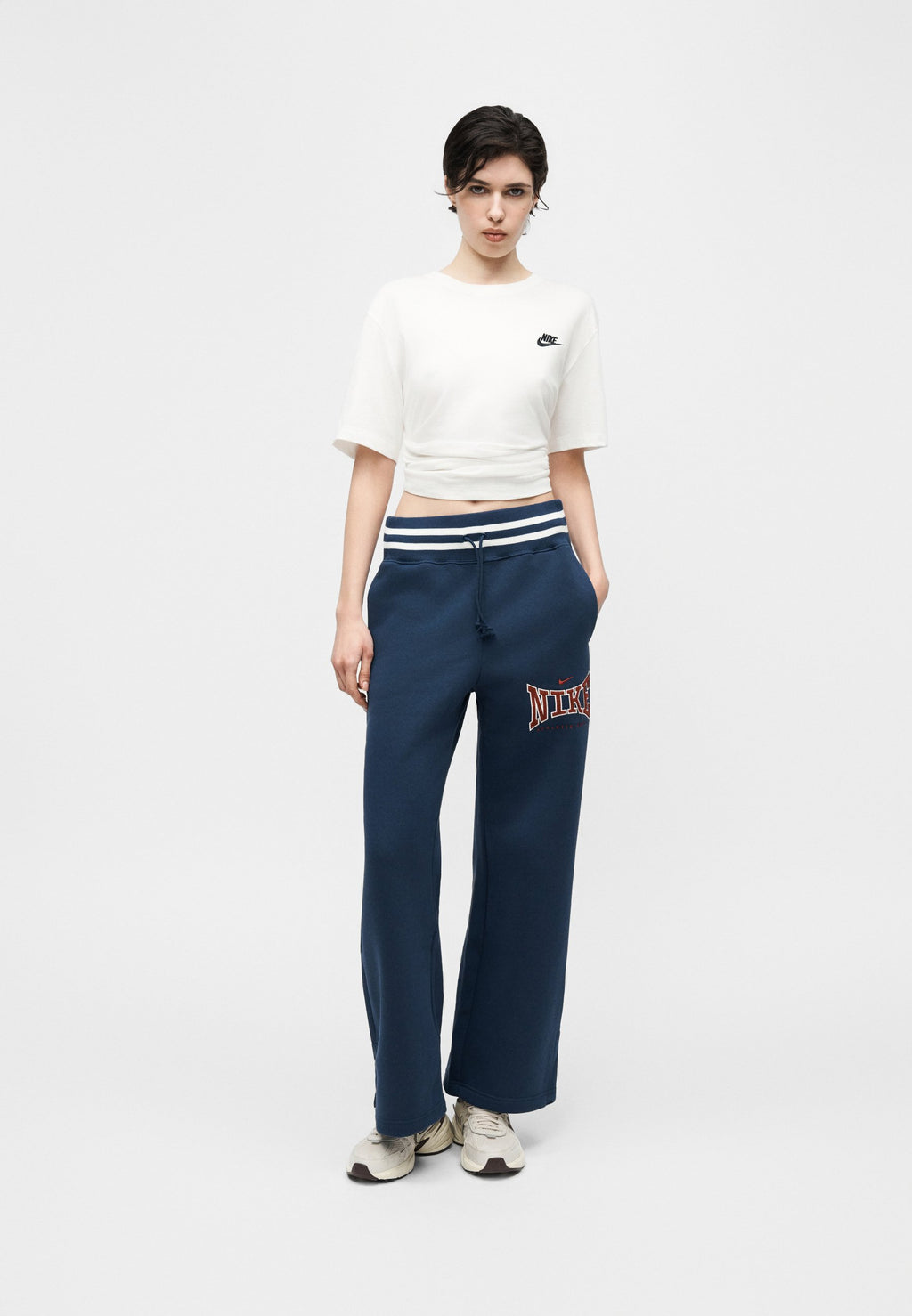 Tracksuit bottoms - midnight navy/team crimson