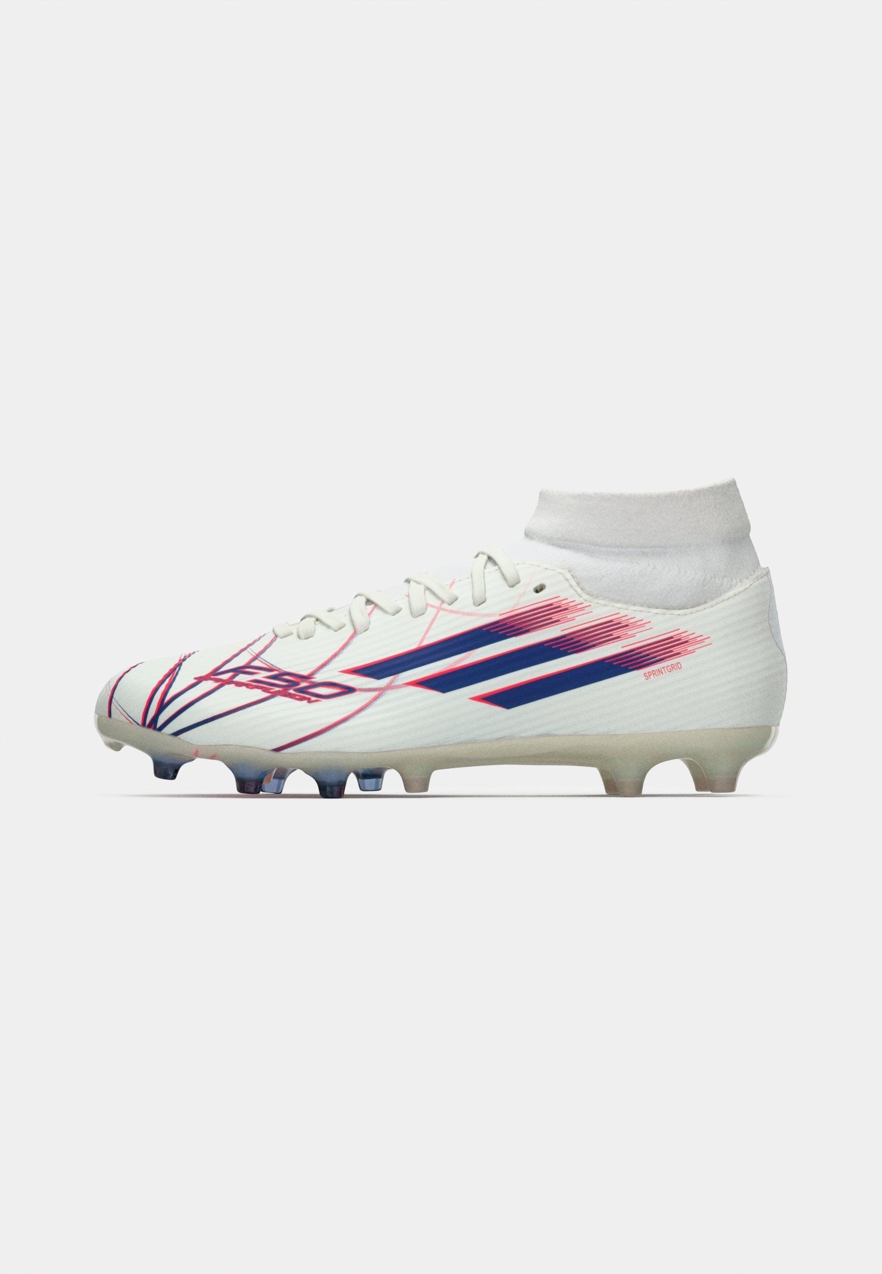 F50 SPARKFUSION LEAGUE MID CUT - Football boots artificial grass - footwear white/team royal blue/lucid red