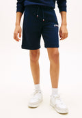 LOGO EMBROIDERY TERRY SWEAT SHORTS - Tracksuit bottoms - dark night navy