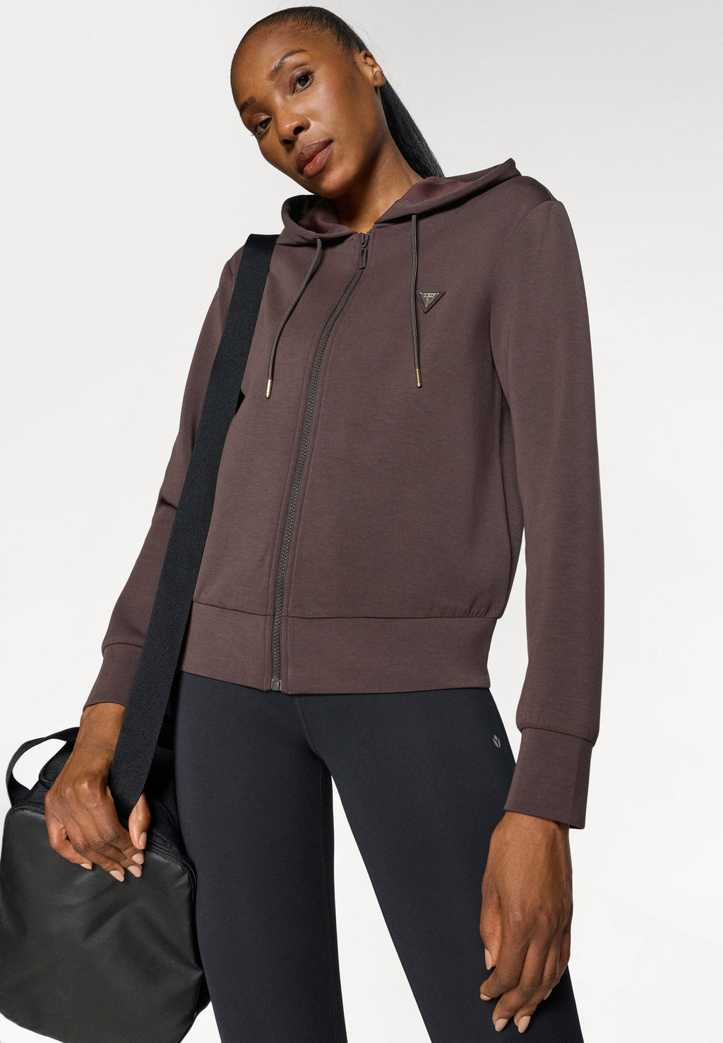 OLYMPE FULL ZIP HOODIE - Sweatshirt zippé - coffee roast
