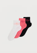 3 PACK - Socks - black/white/pink