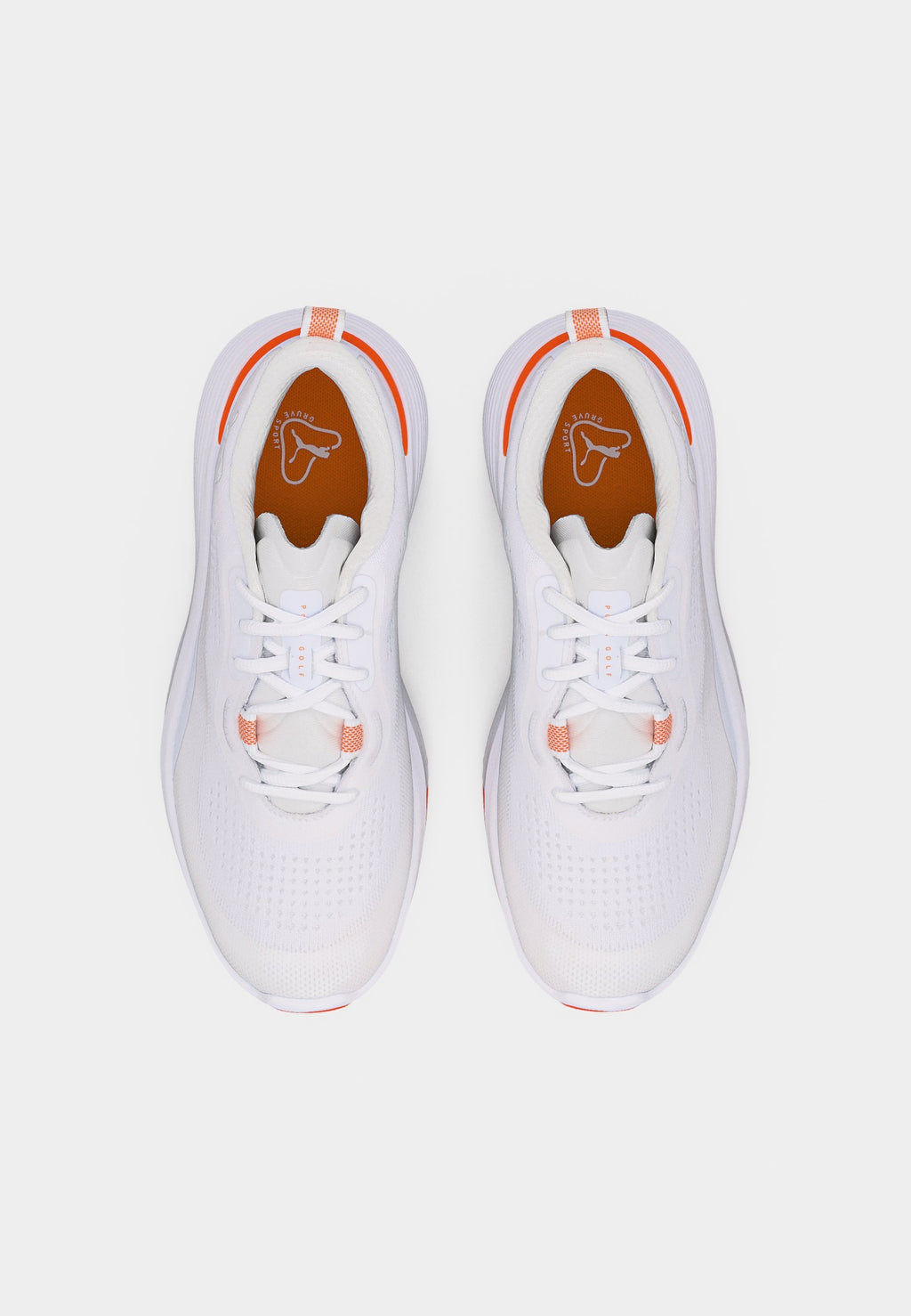 GRUVE SPORT - Golf shoes (without spikes) - white/melon glow