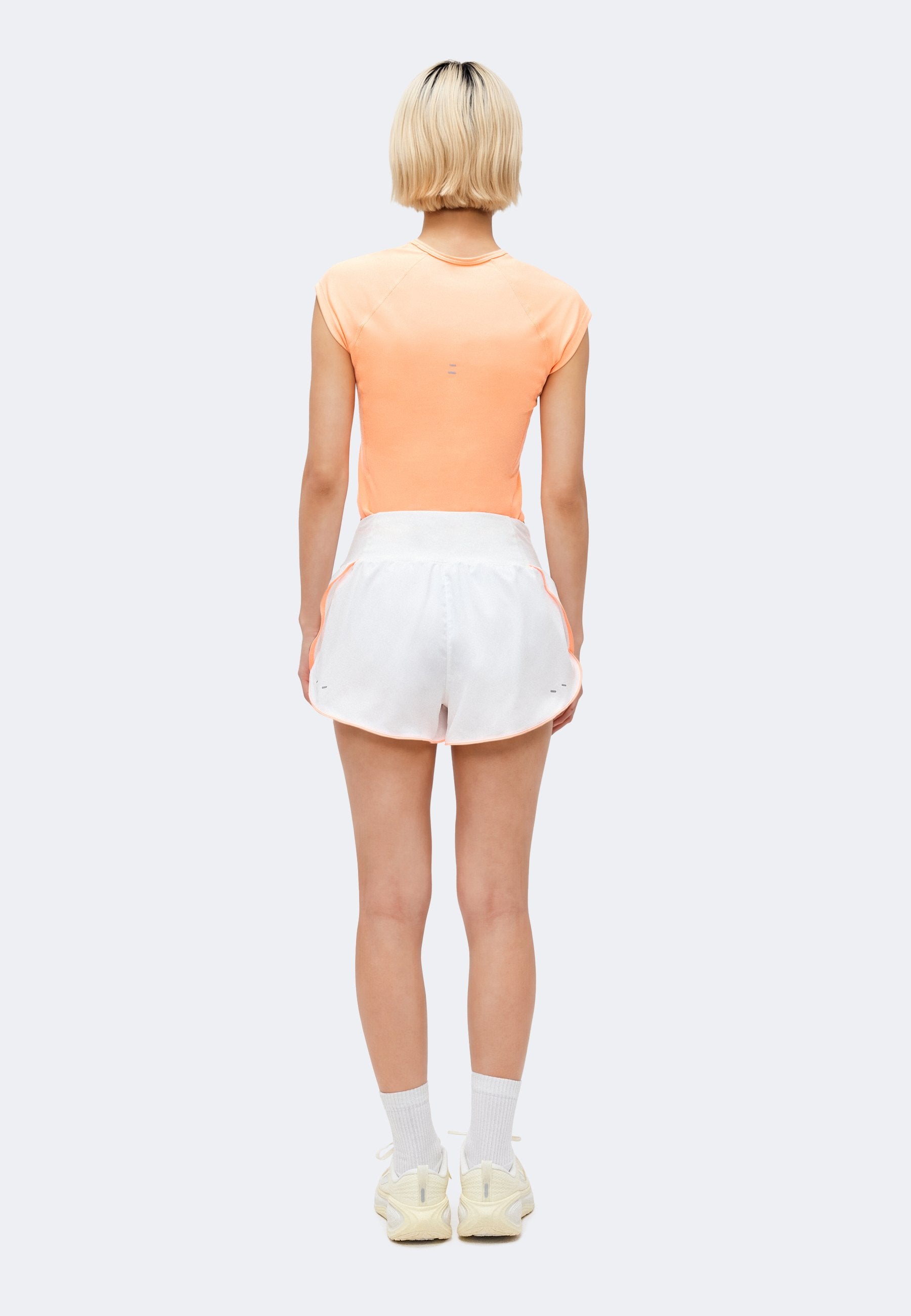 TEMPO  - Sports shorts - white/orange pulse/black
