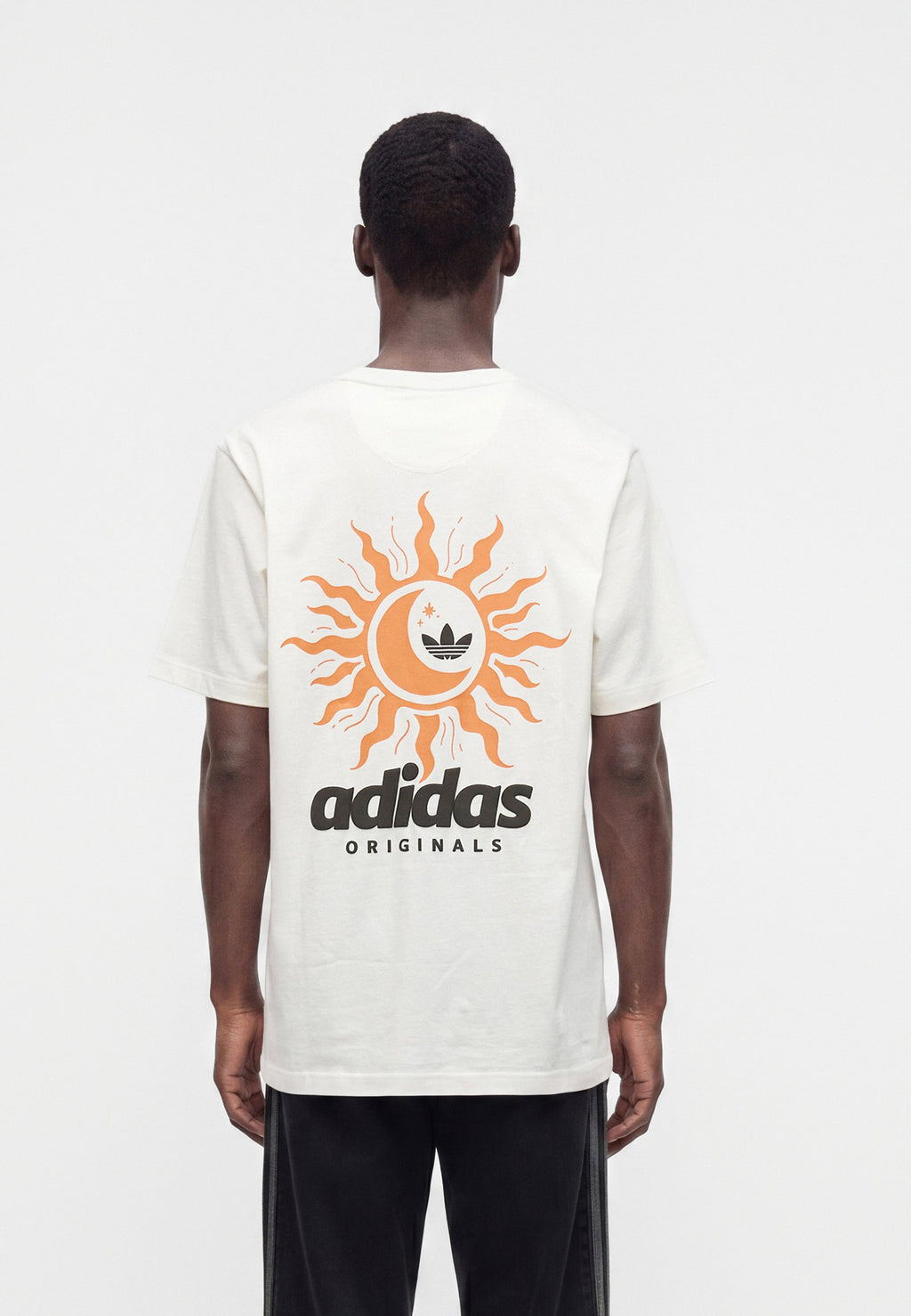 SUN GRAPHIC LOOSE TEE UNISEX - Print T-shirt - off white