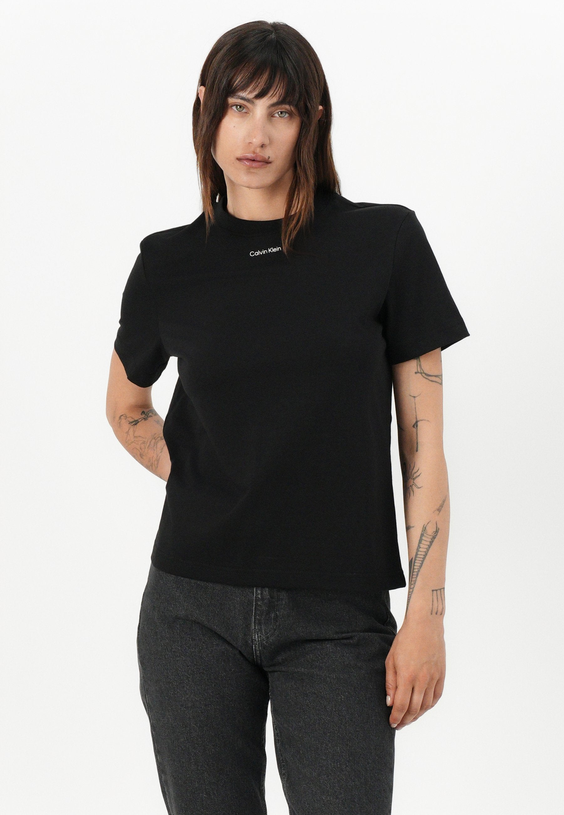 CLASSIC LOGO TEE - Basic T-shirt - black