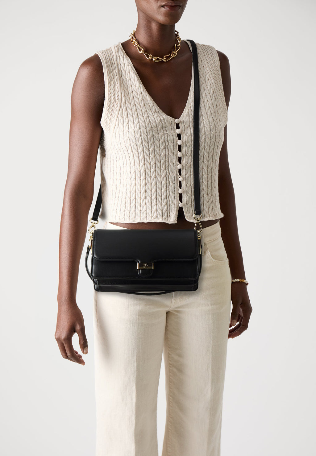 TH HERITAGE CROSSOVER - Cross body bag - black