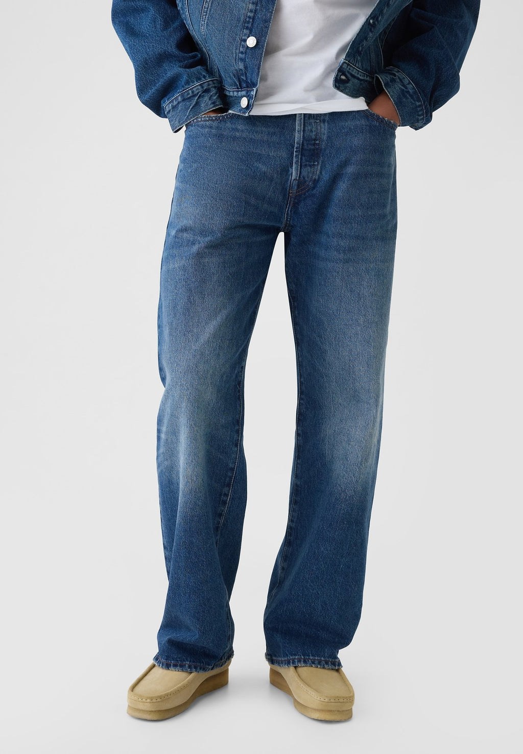 90S LOOSE ORGANIC UNISEX - Loose Jeans - dark wash