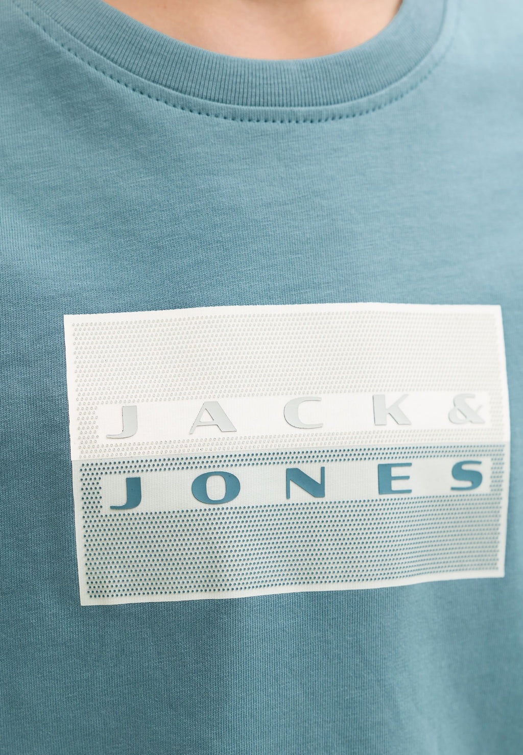 JCOFUSION DOTS PRINT TEE SS CN SN JNR - Print T-shirt - north atlantic